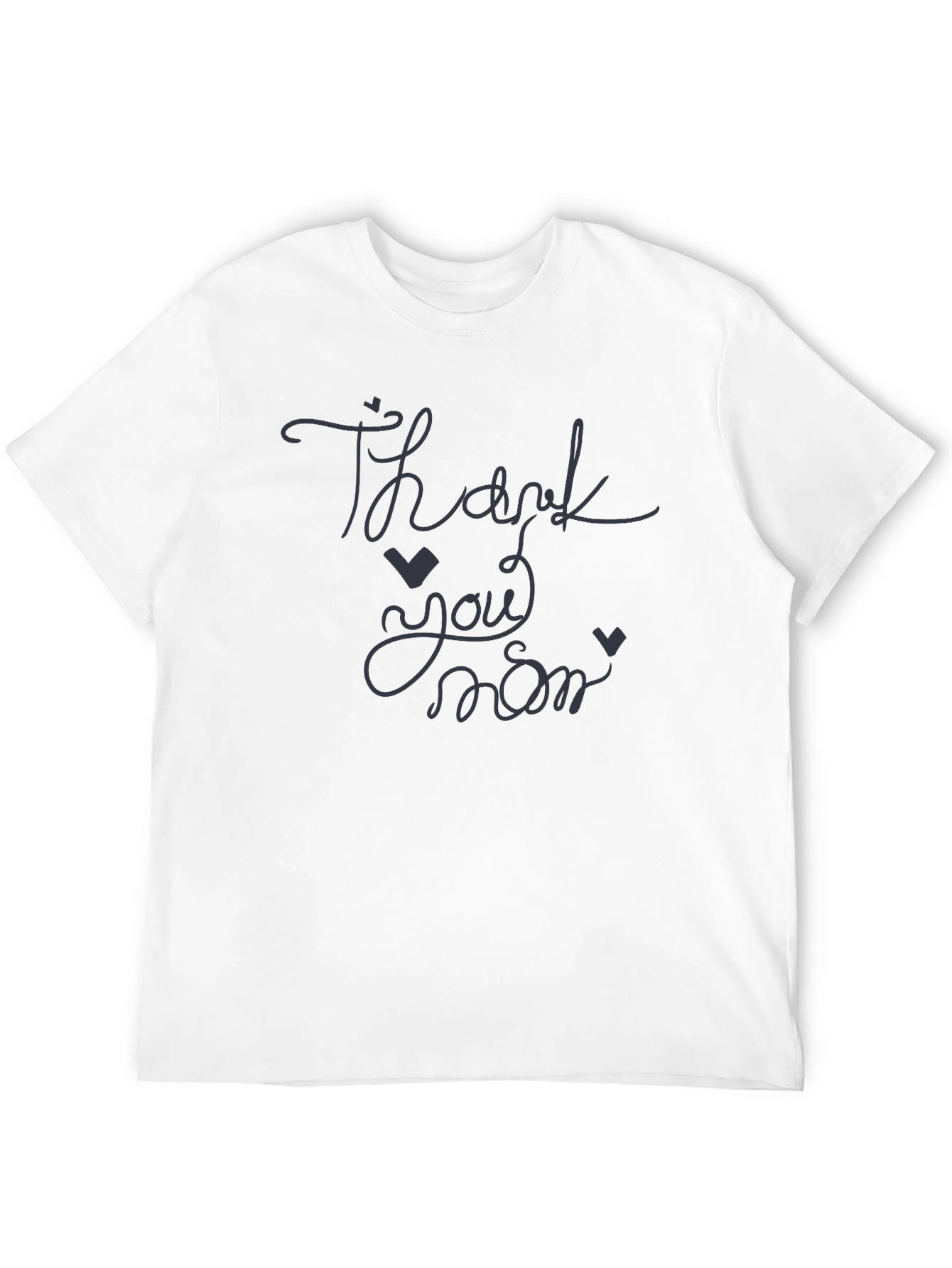 Thank You Mom Black T-Shirt