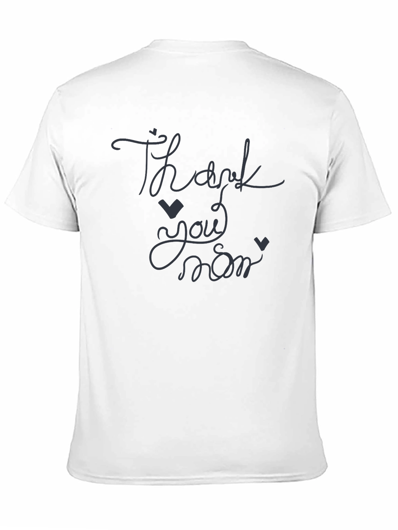 Thank You Mom Black T-Shirt