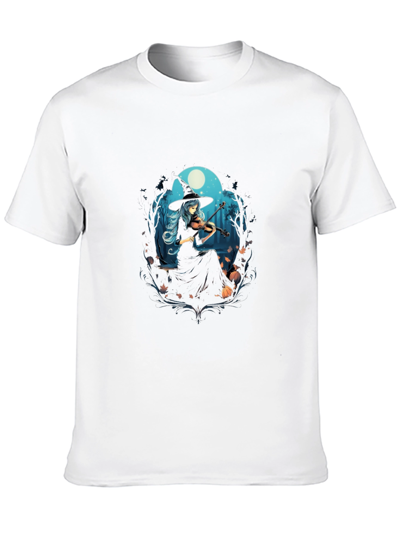Witch Violinist Tee - Spooky Season Style