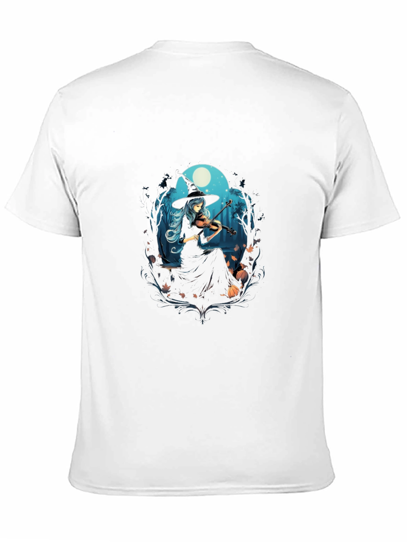 Witch Violinist Tee - Spooky Season Style