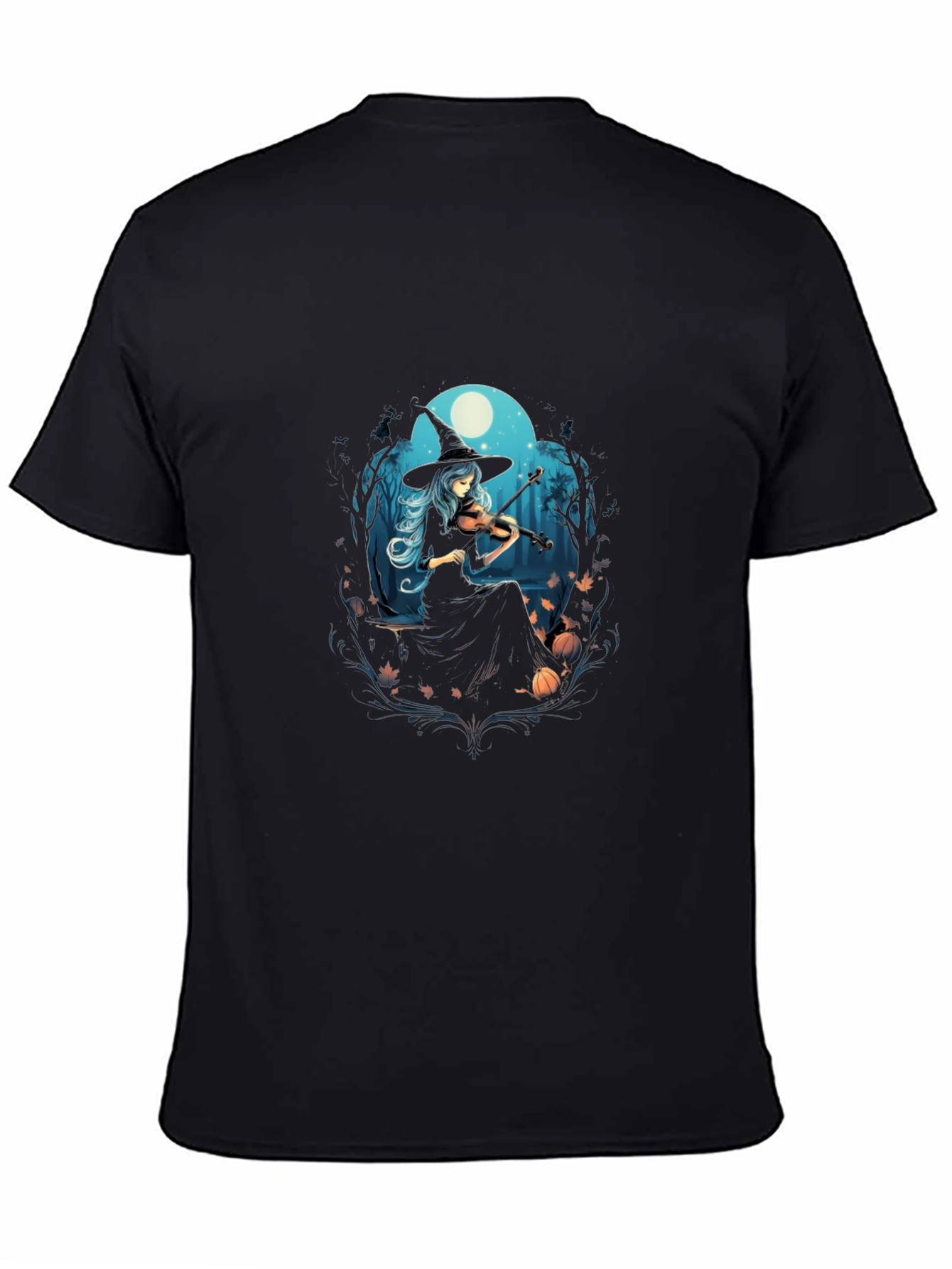 Witch Violinist Tee - Spooky Season Style