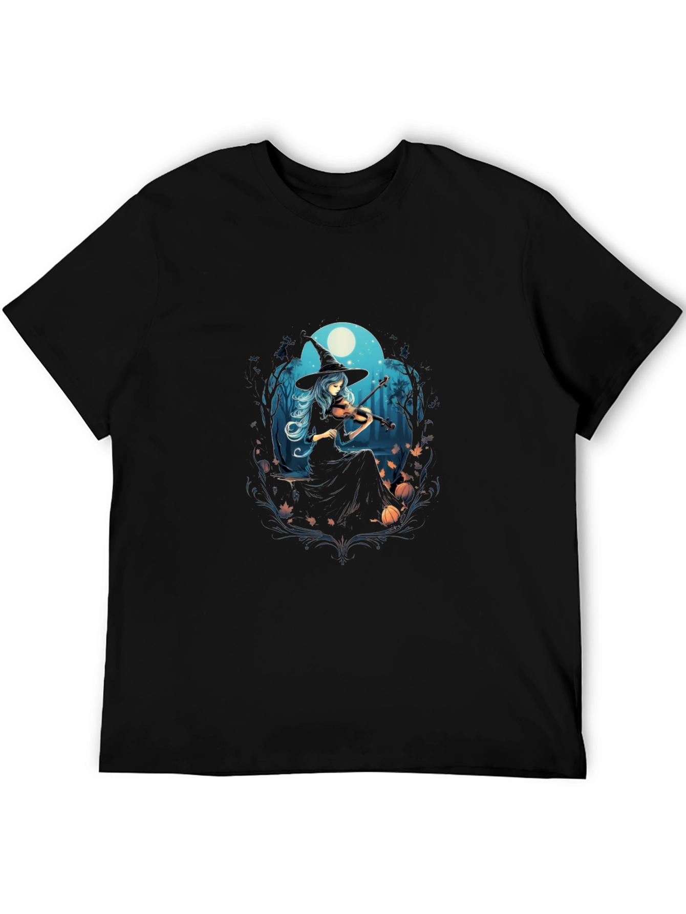 Witch Violinist Tee - Spooky Season Style