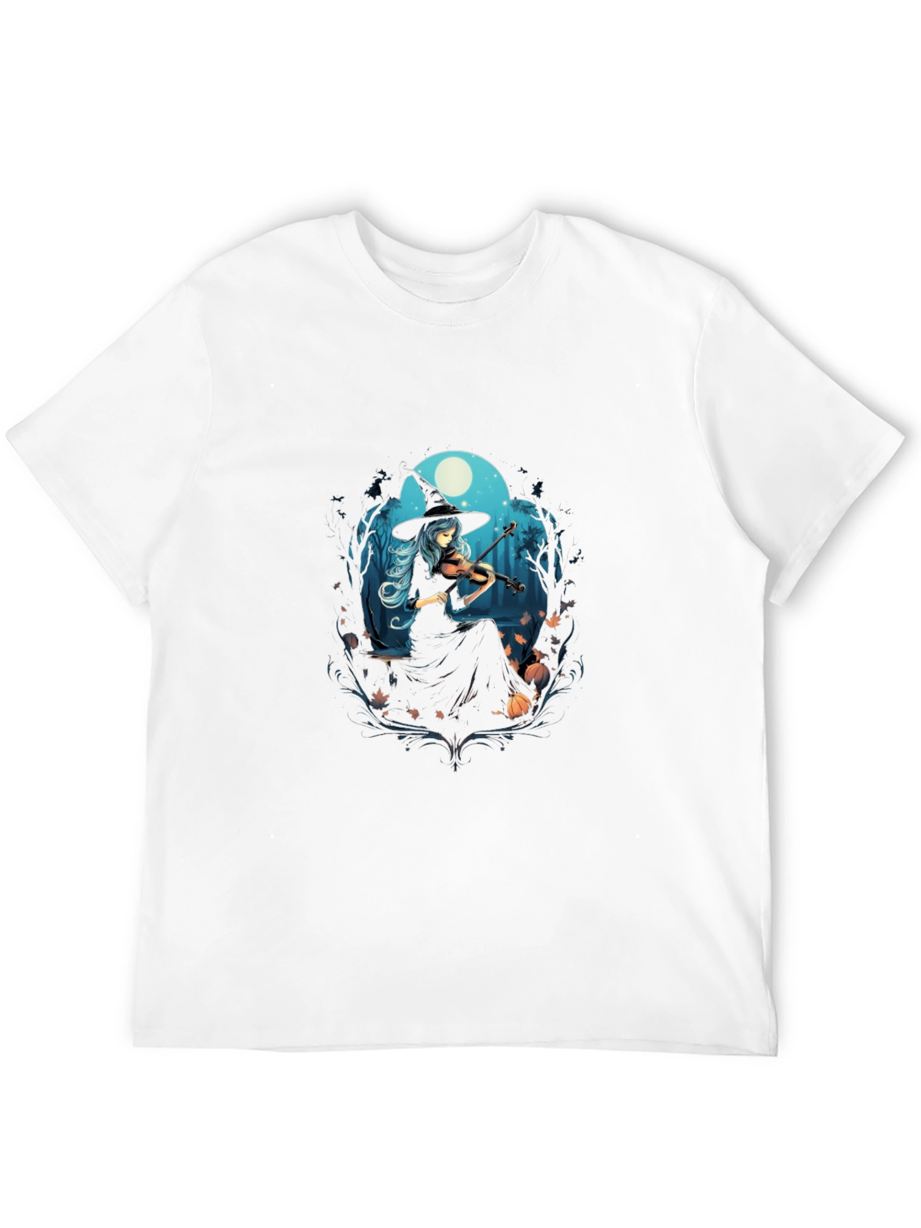 Witch Violinist Tee - Spooky Season Style