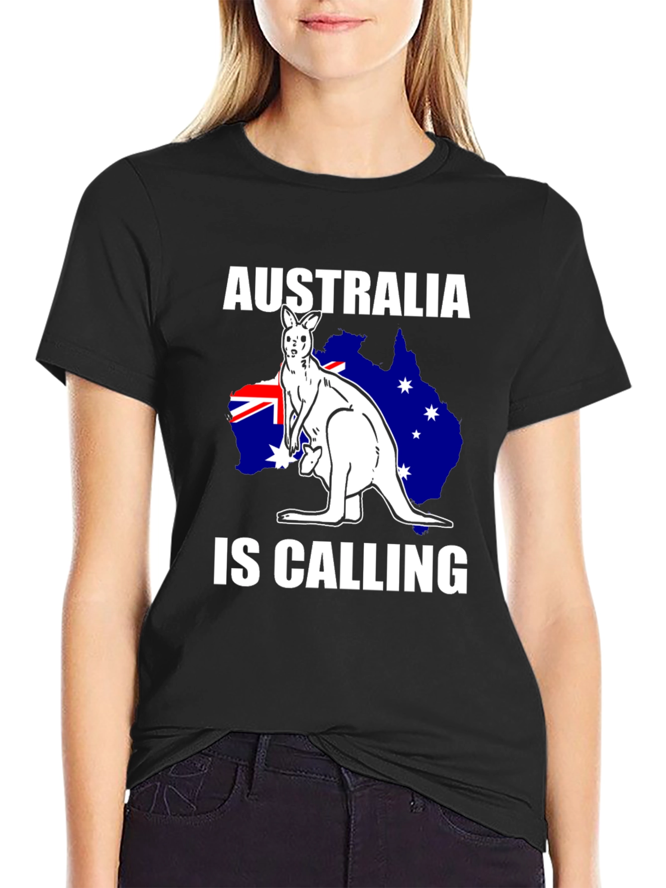 Australia Is Calling T-Shirt Kangaroo Aussie Pride