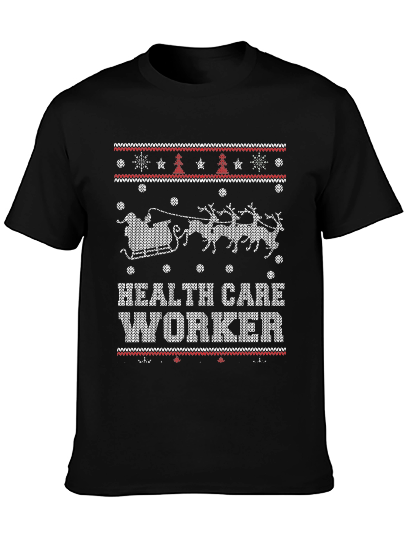 Health Care Worker Ugly Christmas Sweater T-Shirt