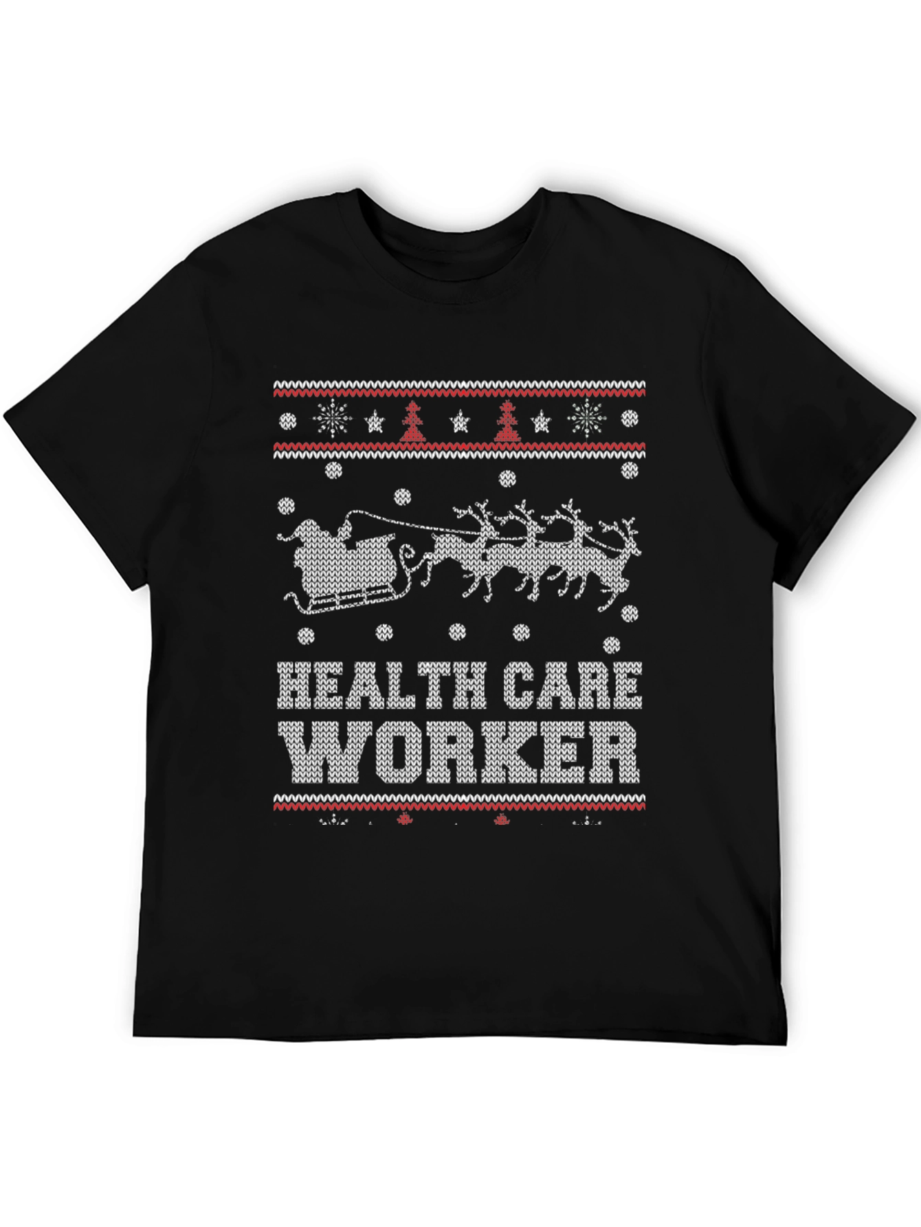 Health Care Worker Ugly Christmas Sweater T-Shirt