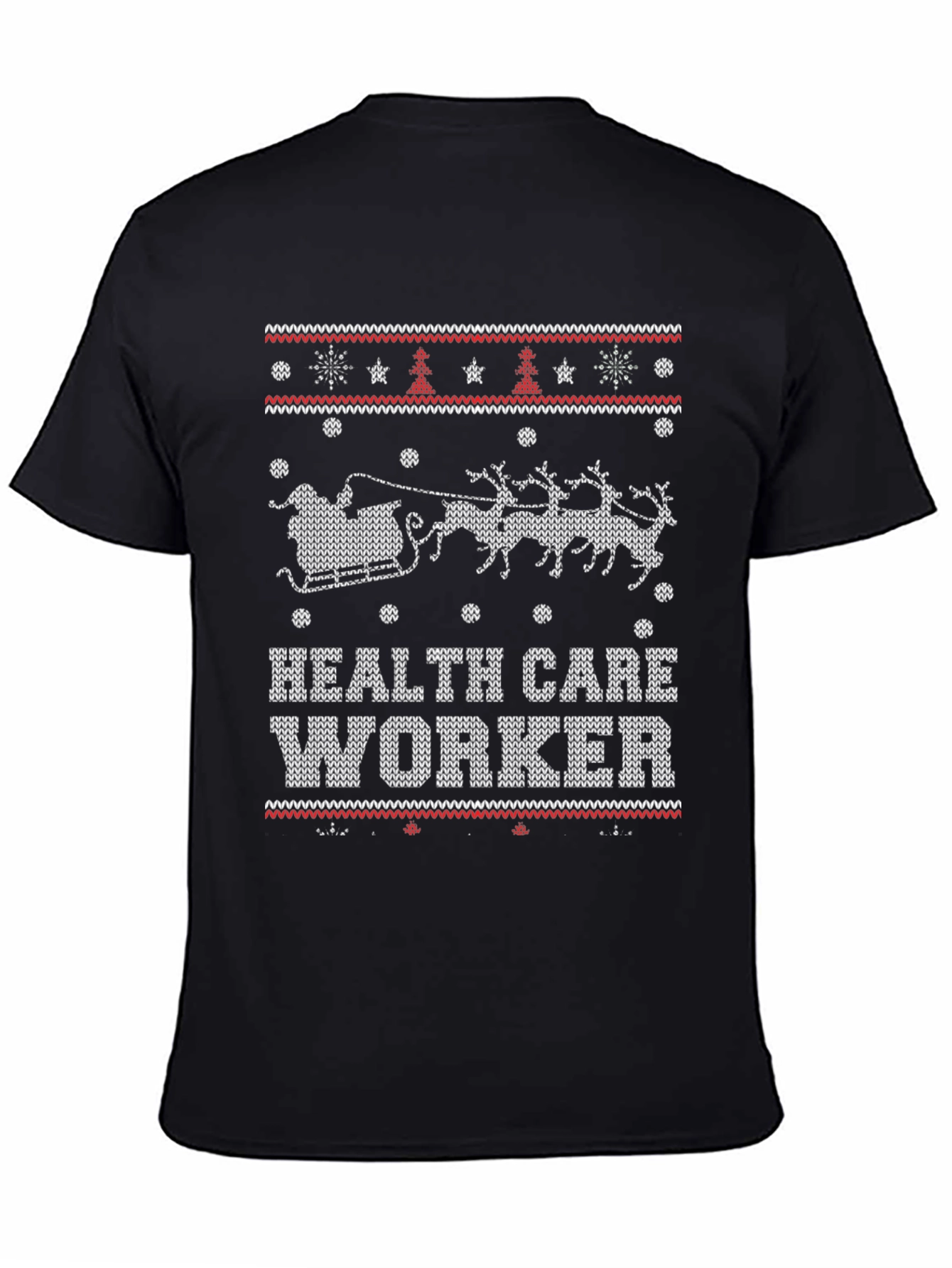 Health Care Worker Ugly Christmas Sweater T-Shirt