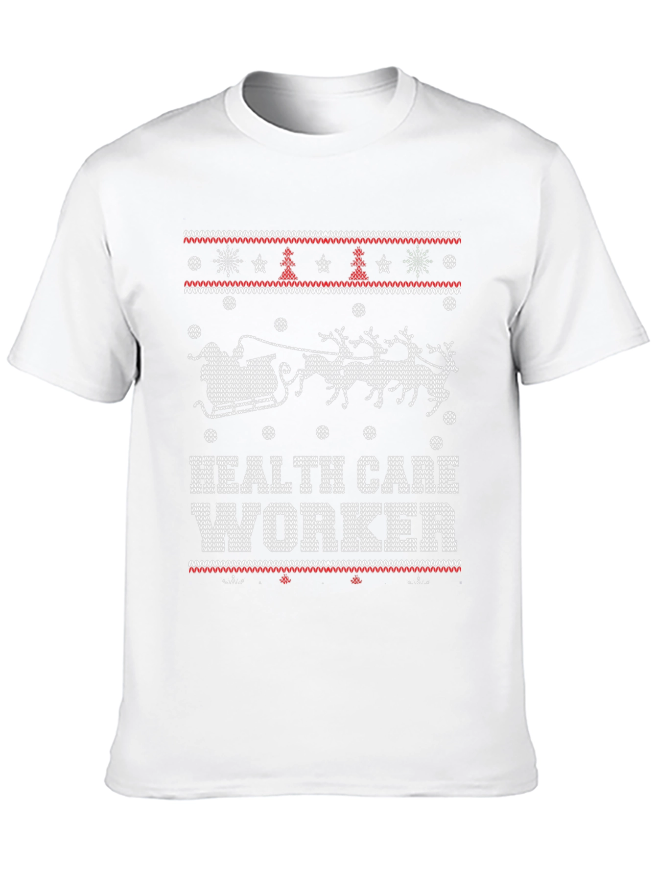 Health Care Worker Ugly Christmas Sweater T-Shirt