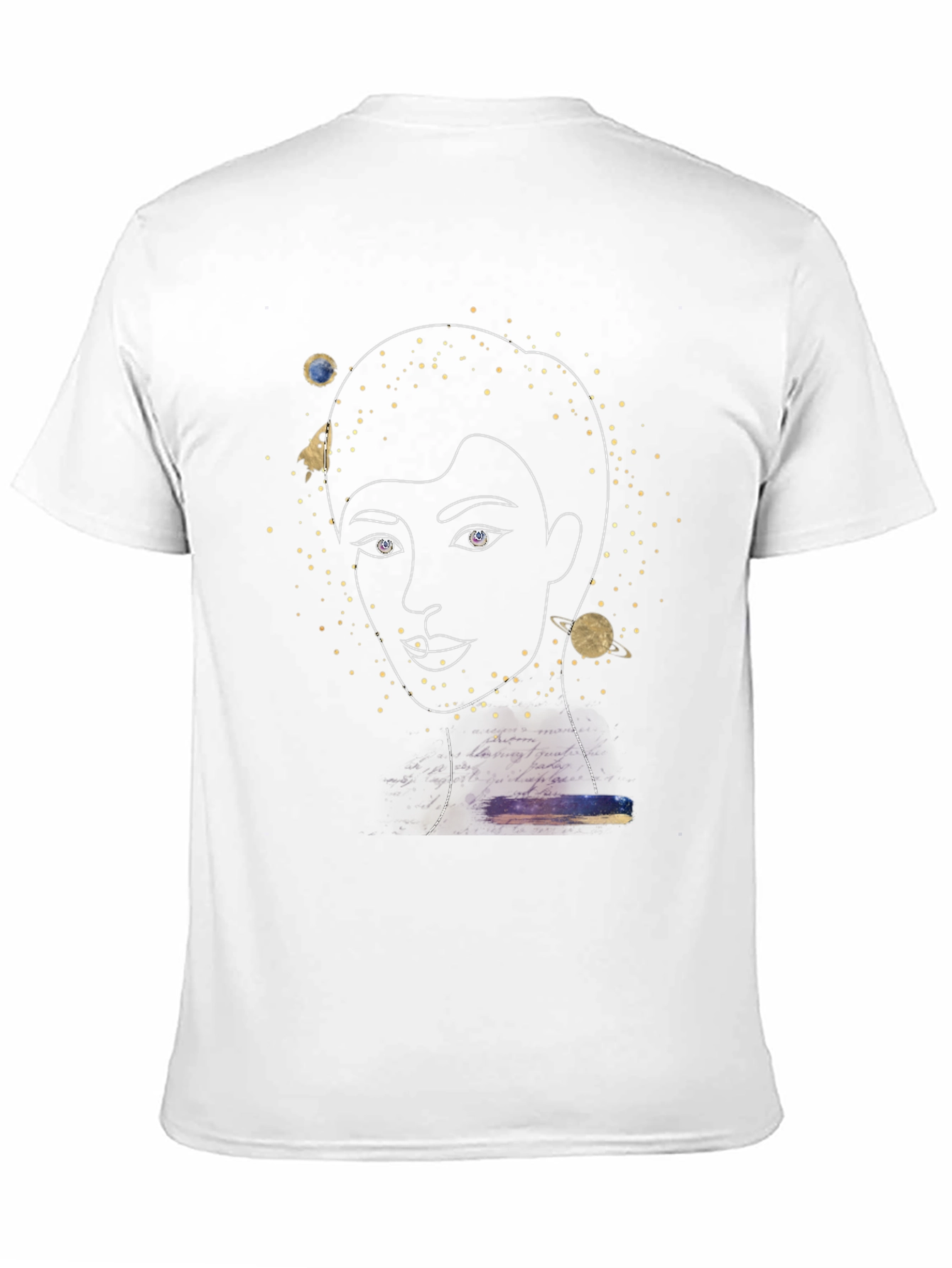 Cosmic Woman Graphic Tee - Stylish Black T-Shirt