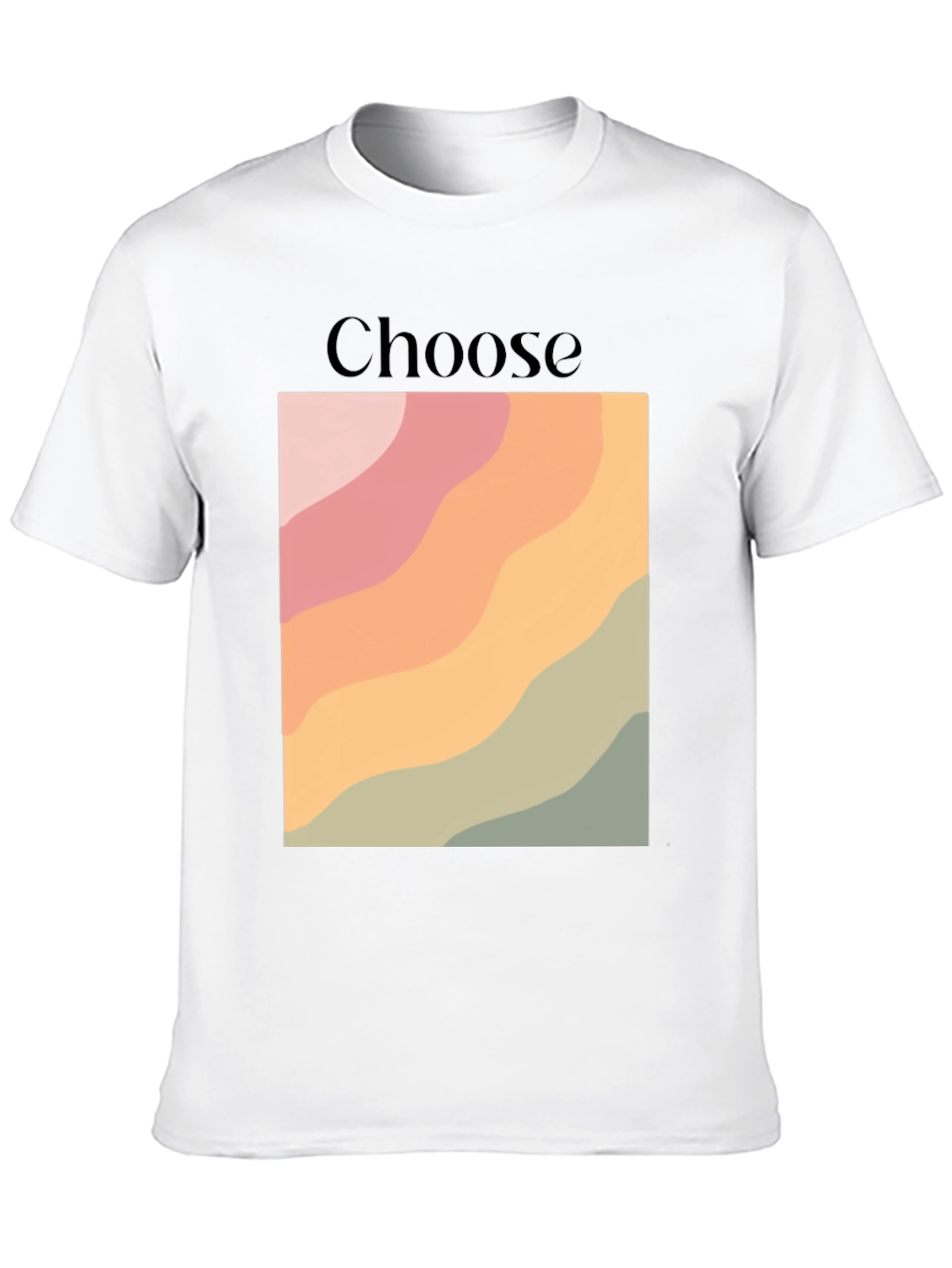 Choose Graphic Tee - Retro Wave Design