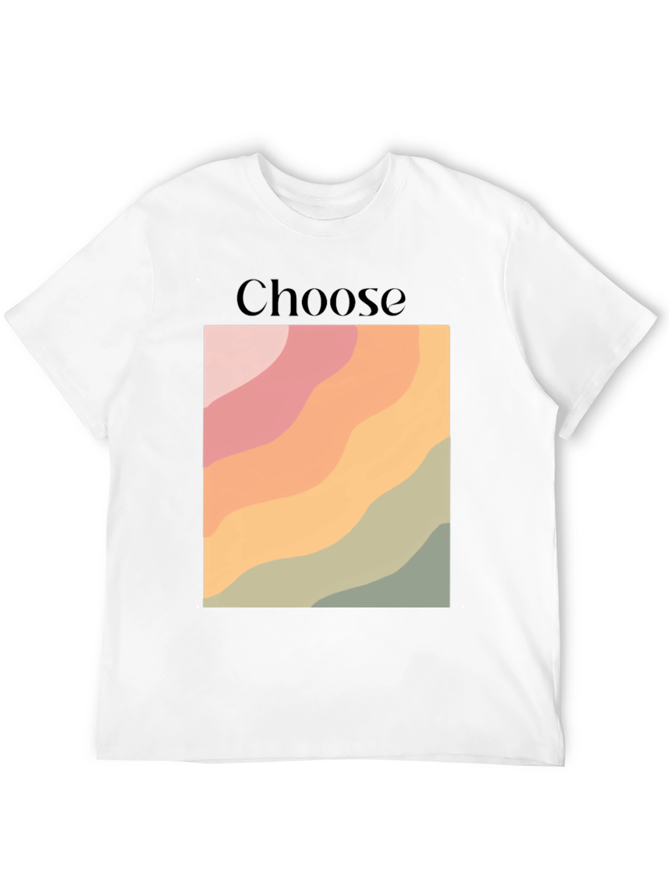 Choose Graphic Tee - Retro Wave Design