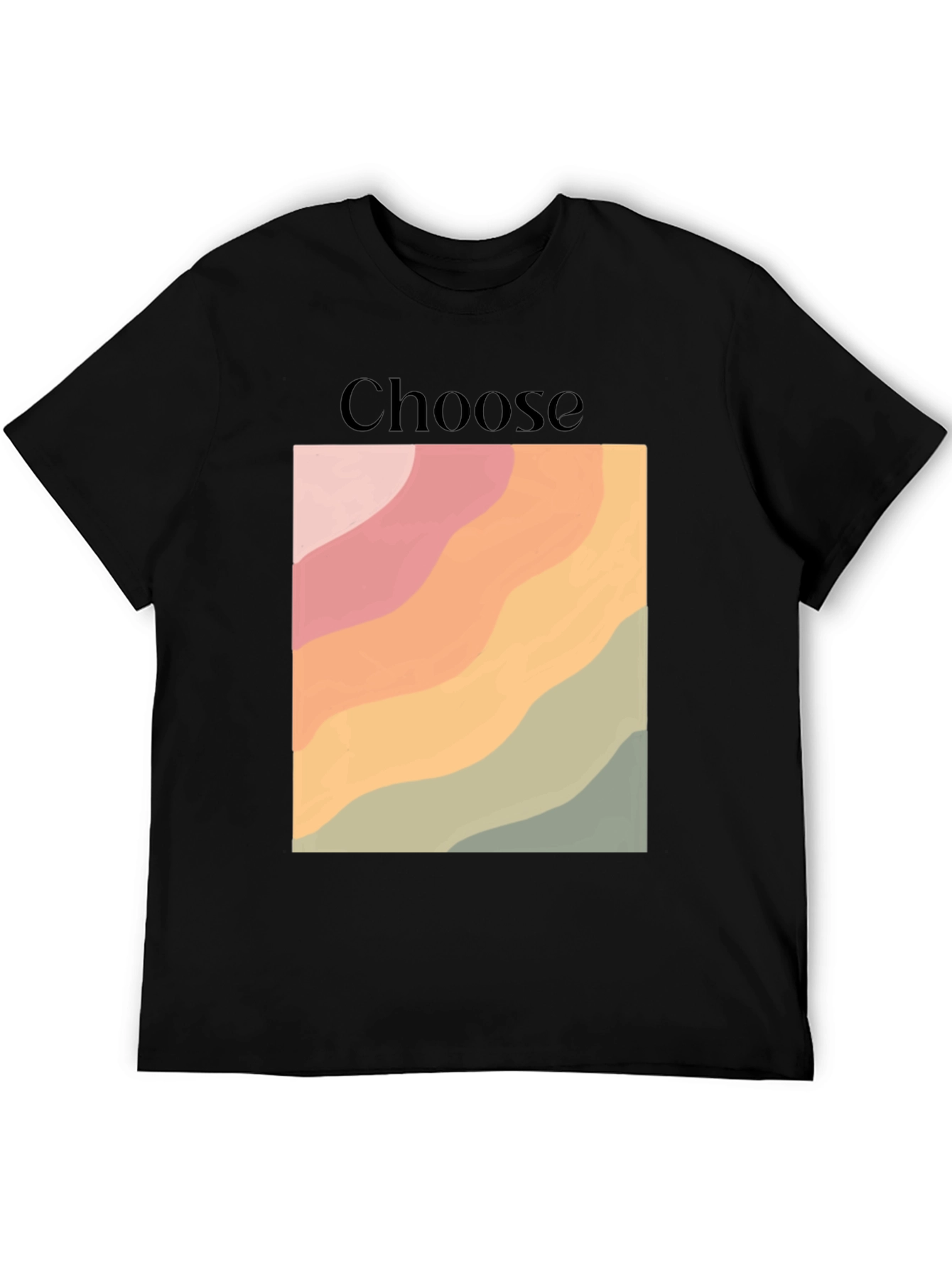 Choose Graphic Tee - Retro Wave Design