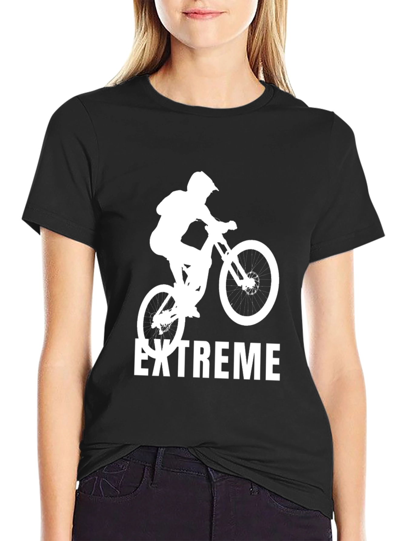 Extreme Mountain Biker T-Shirt - Black