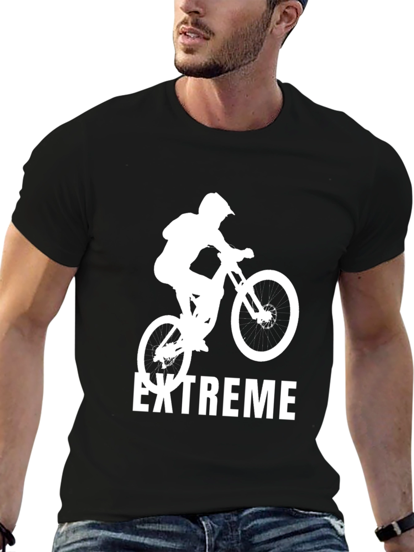Extreme Mountain Biker T-Shirt - Black