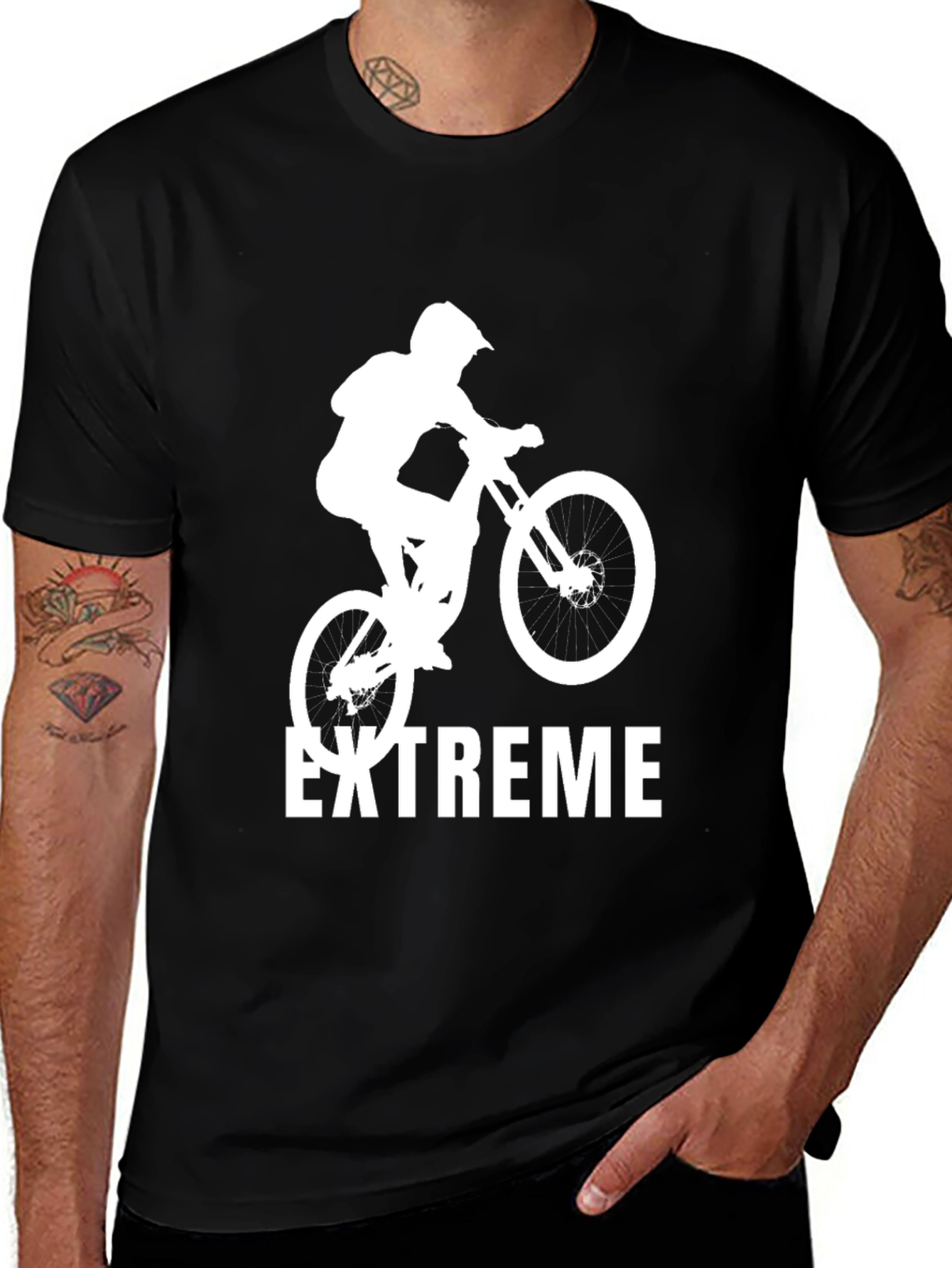 Extreme Mountain Biker T-Shirt - Black
