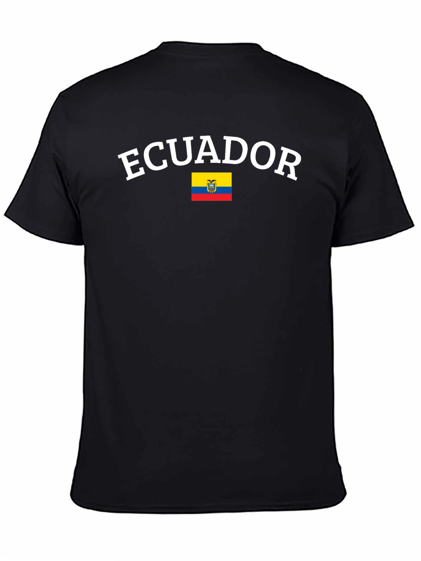 Ecuador Flag Graphic T-Shirt - Black