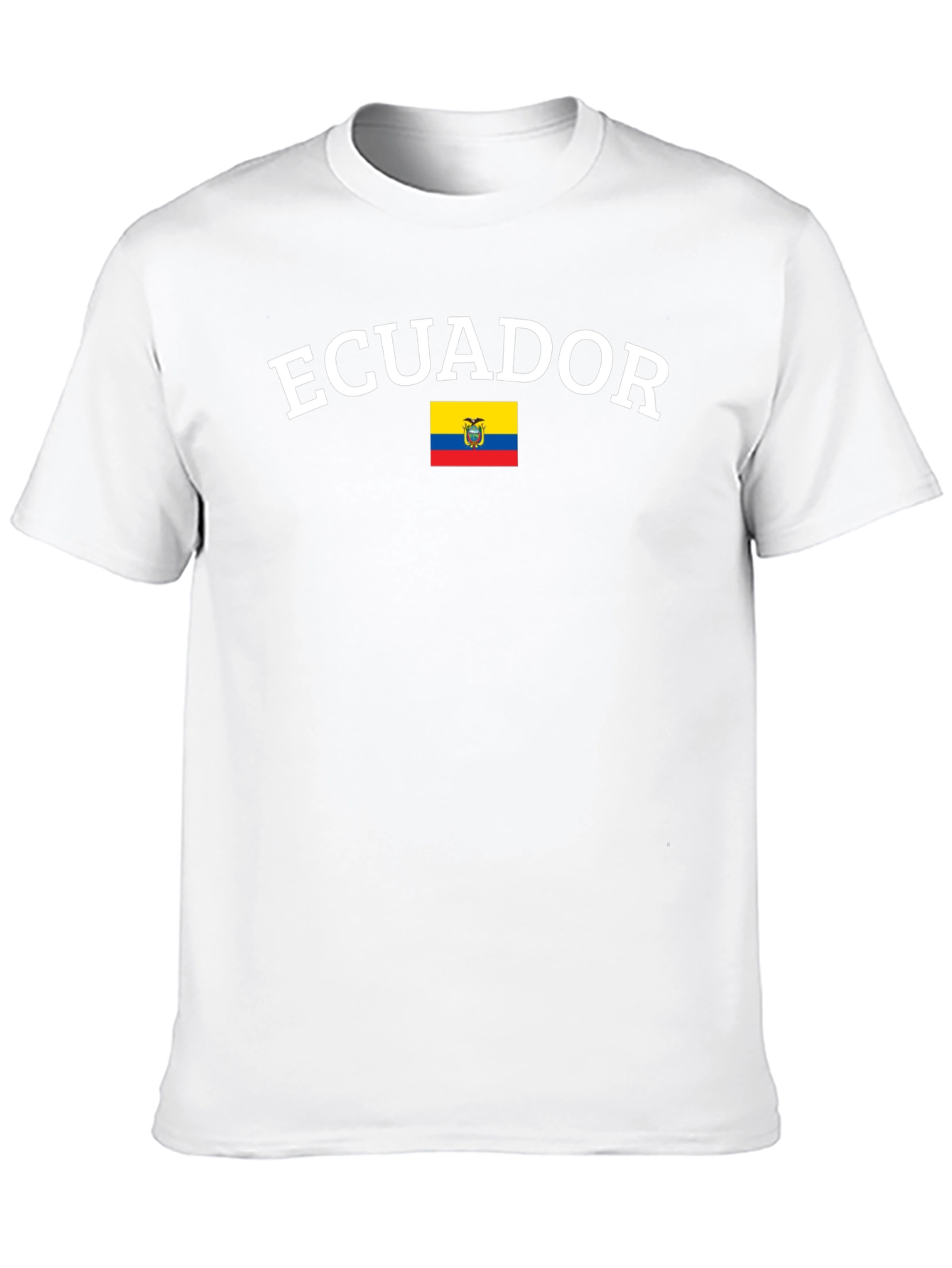 Ecuador Flag Graphic T-Shirt - Black