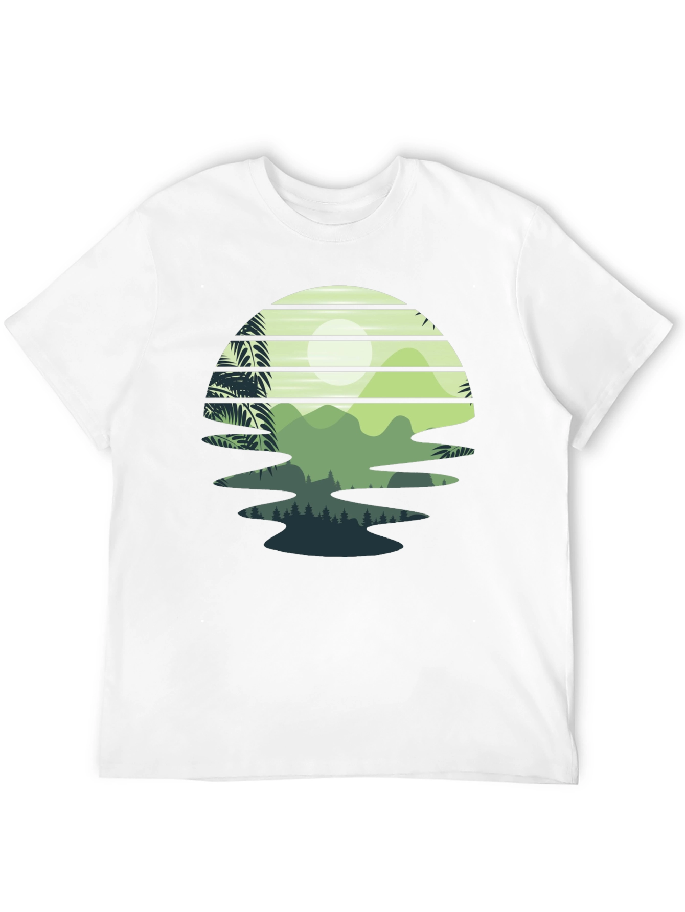 Retro Sunset Landscape Graphic Tee