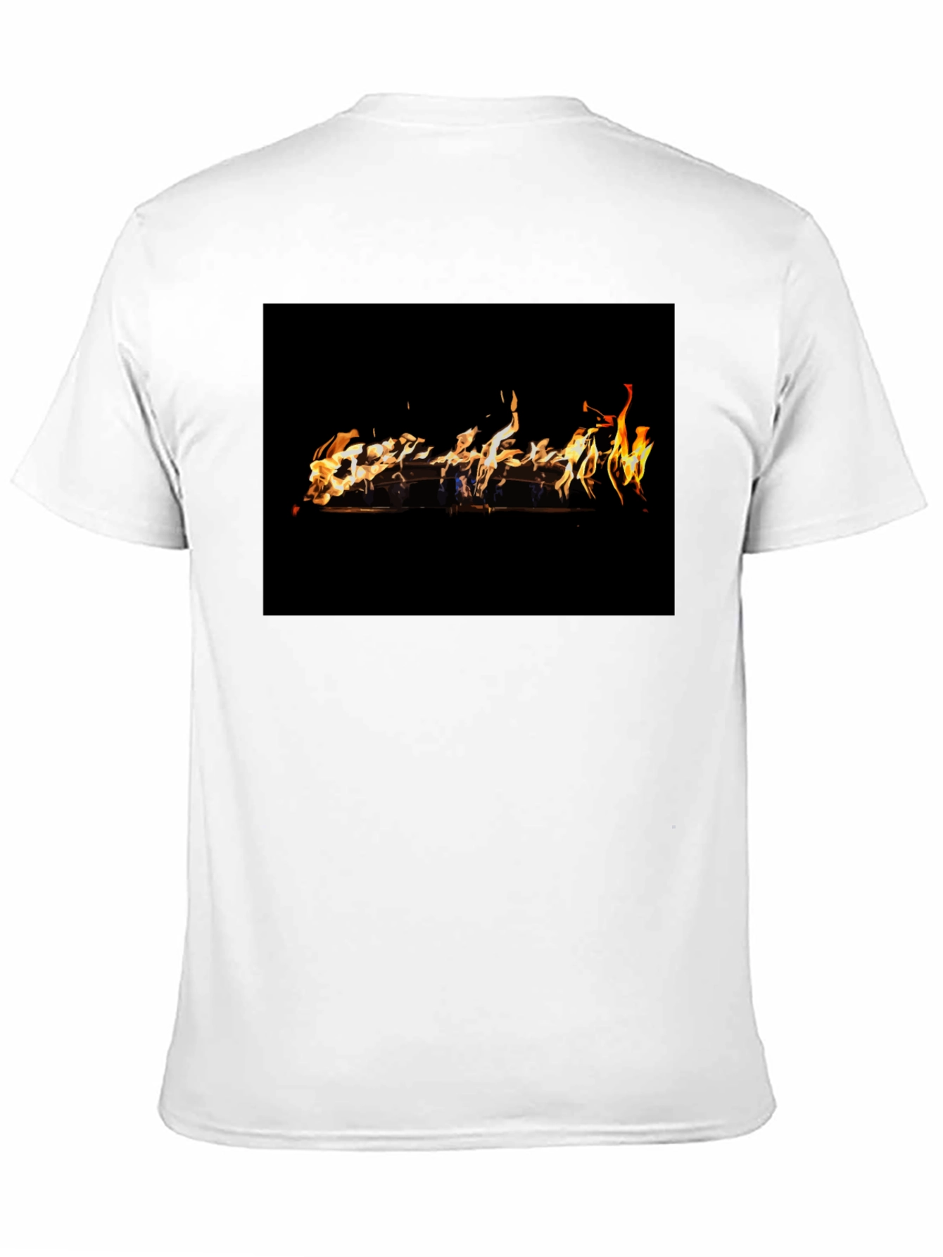 Fiery Graphic Black T-Shirt