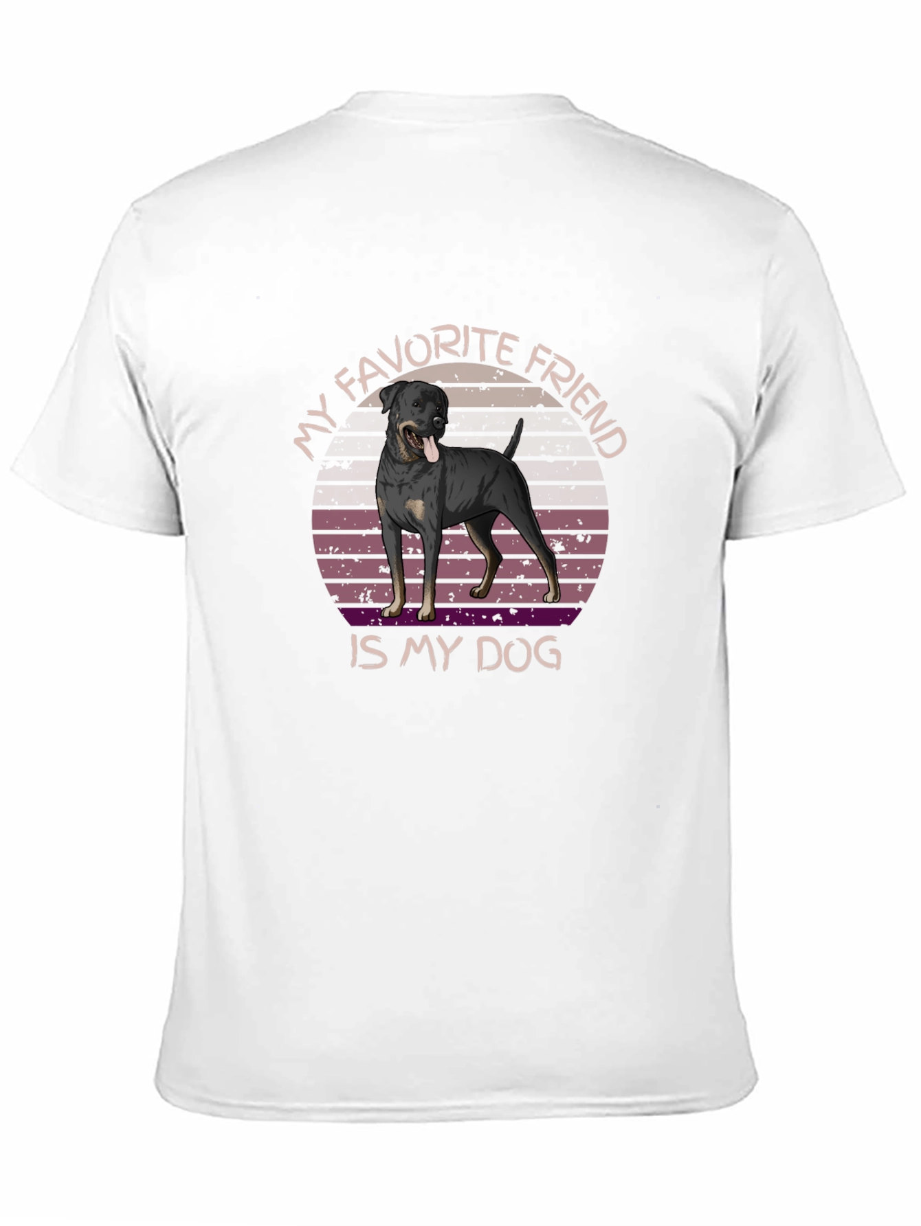 My Favorite Friend Dog Graphic T-Shirt