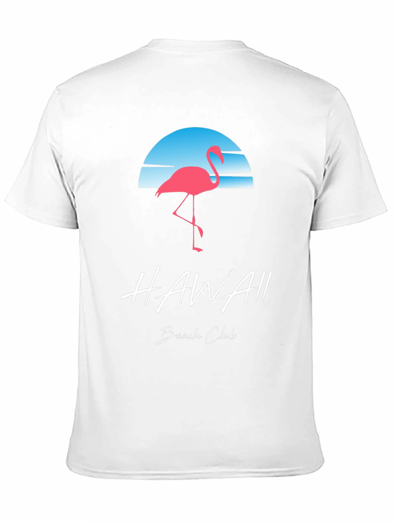 Hawaii Beach Club Flamingo Graphic T-Shirt