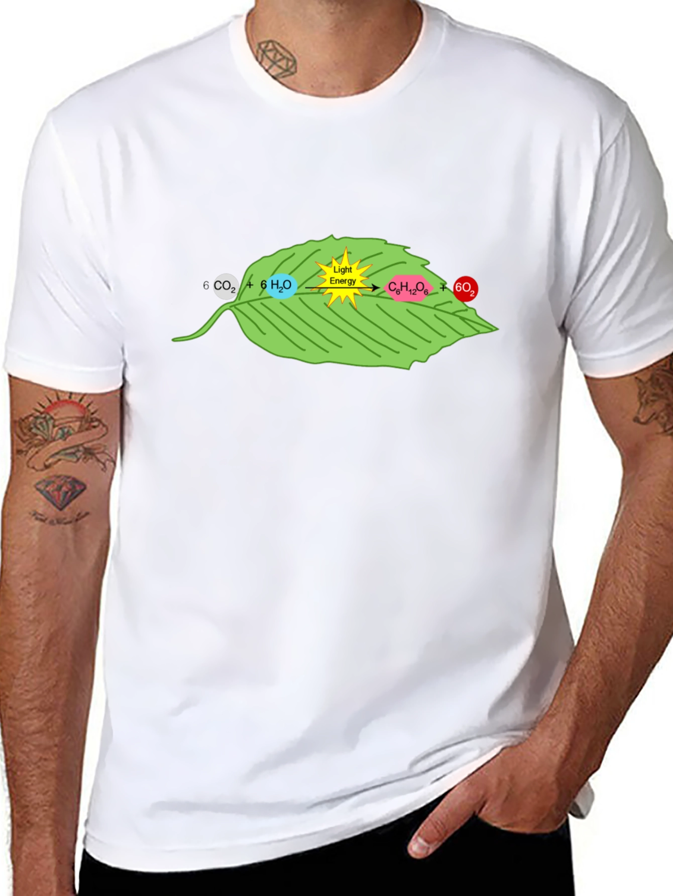 Photosynthesis Black Graphic T-Shirt