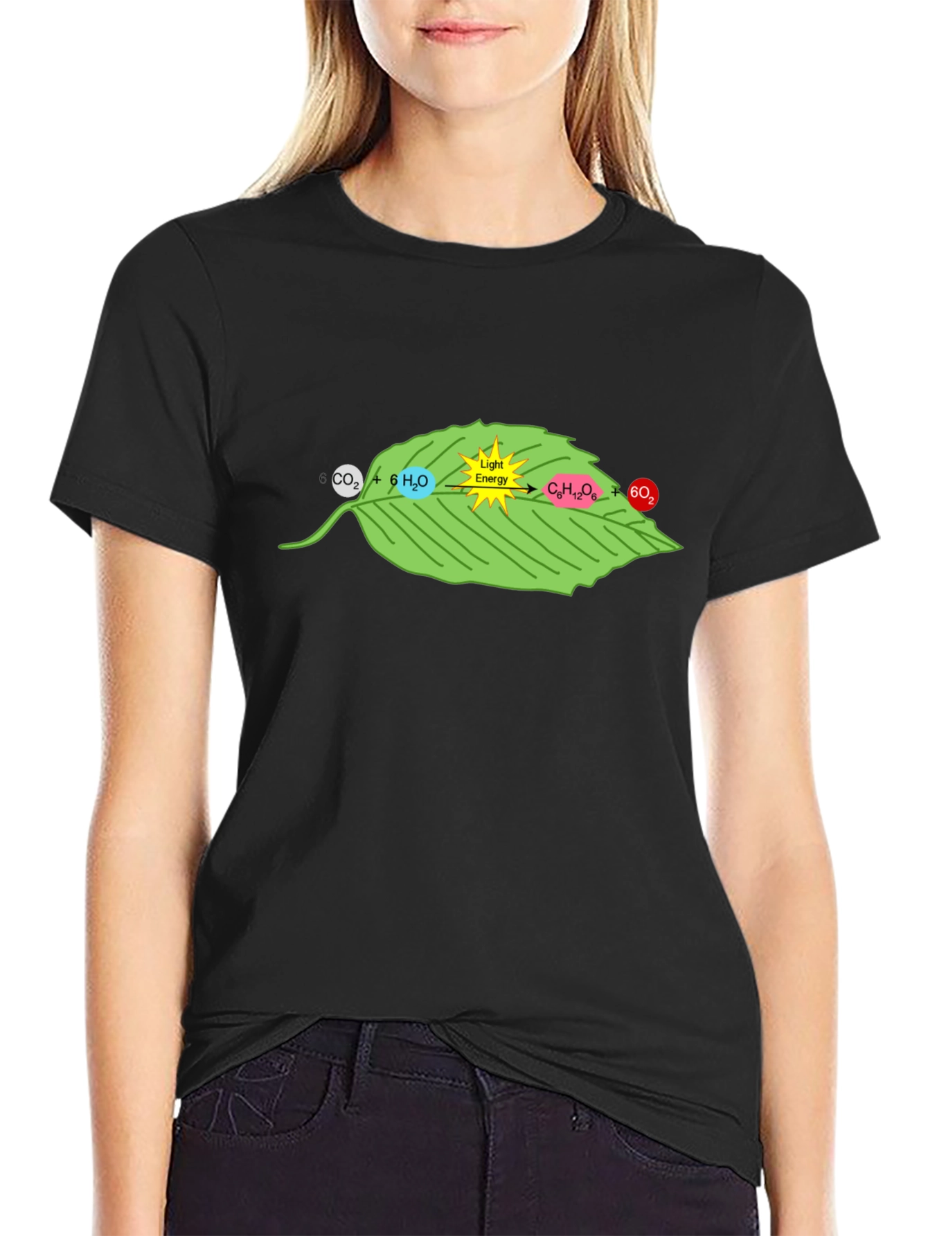 Photosynthesis Black Graphic T-Shirt