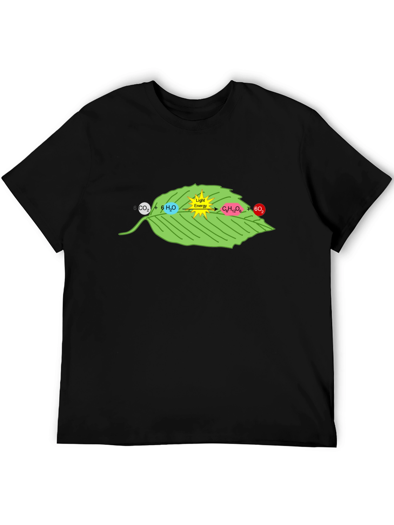 Photosynthesis Black Graphic T-Shirt