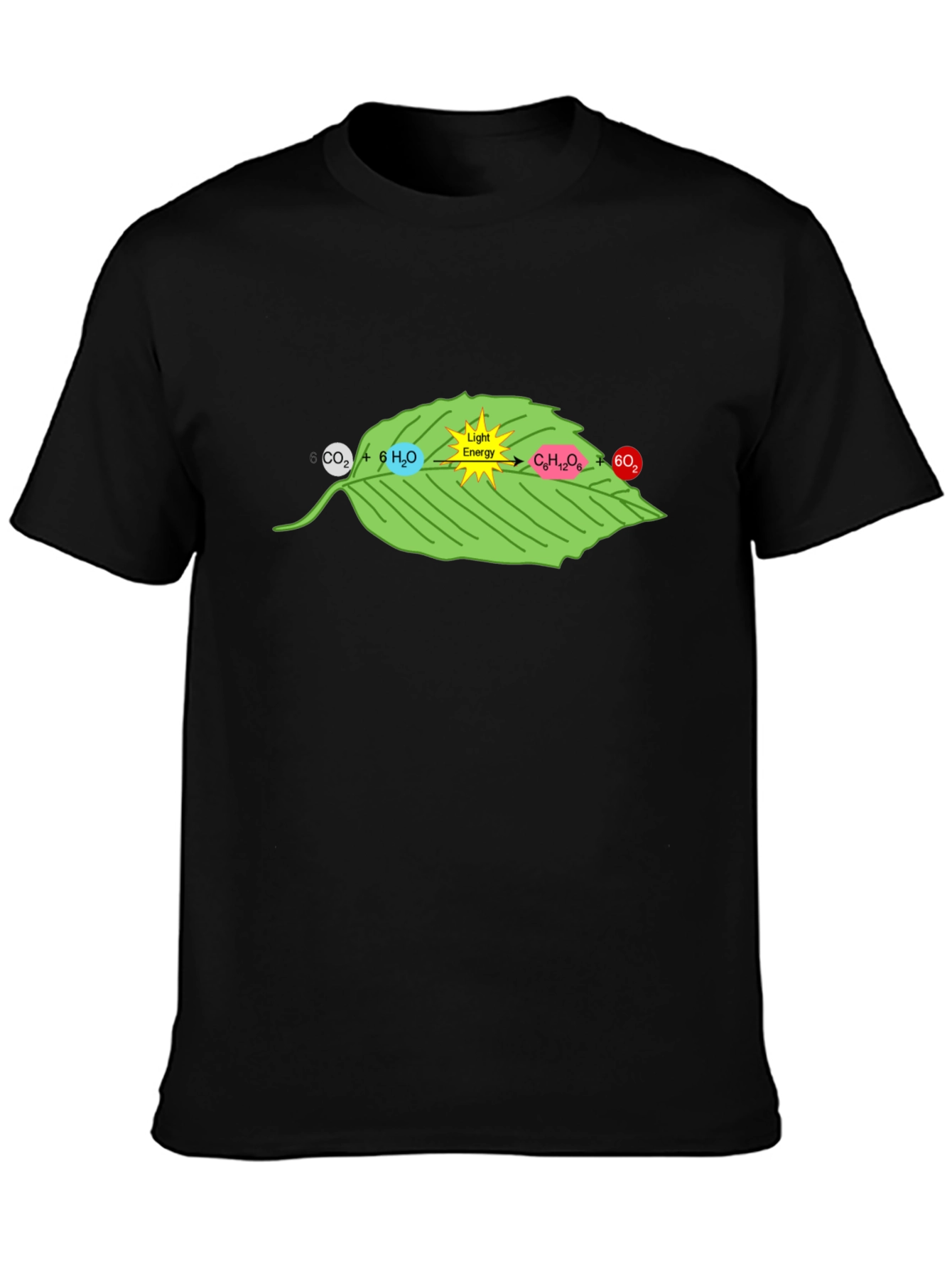 Photosynthesis Black Graphic T-Shirt