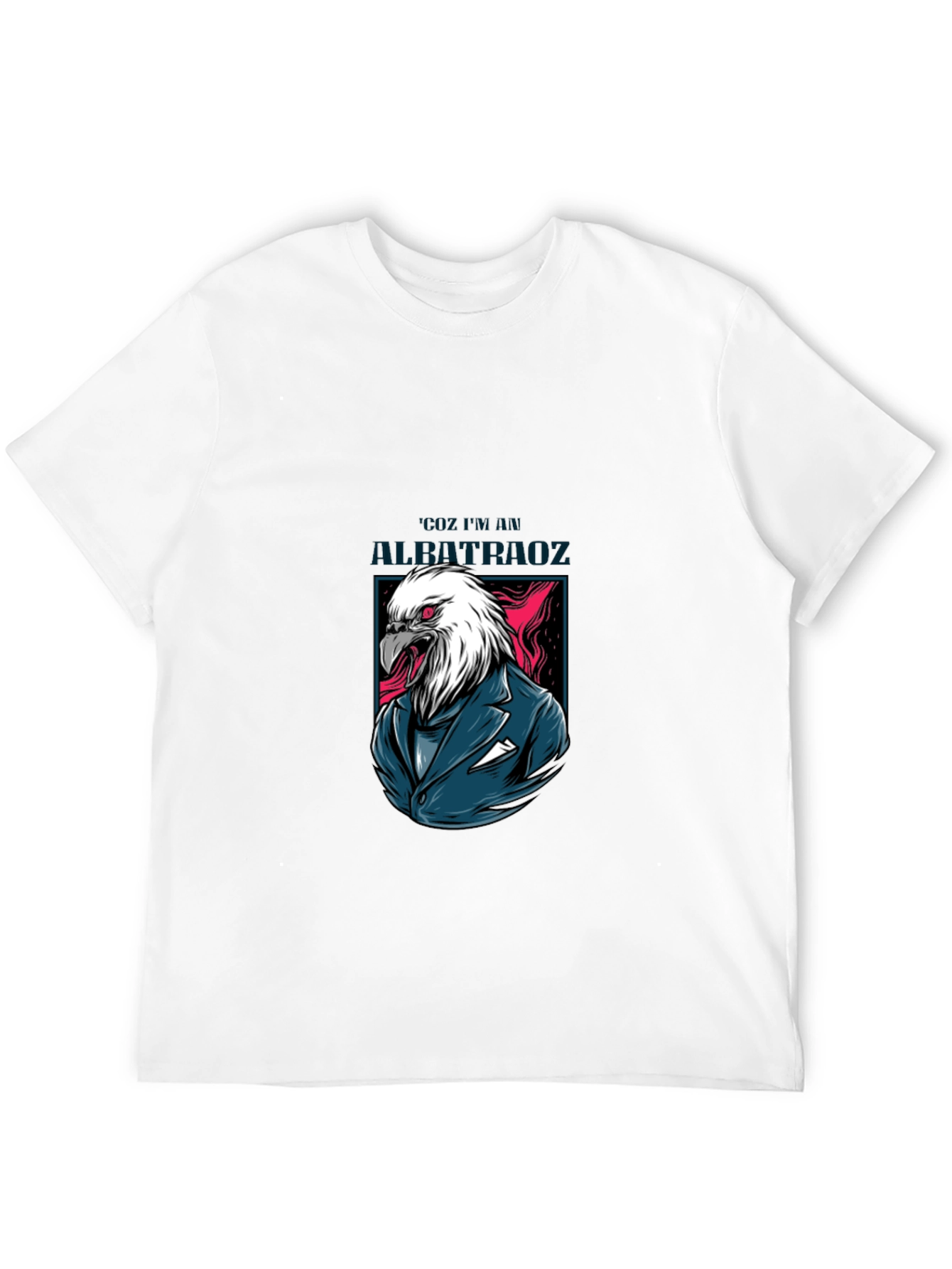 Eagle Suit Graphic Print Tee - Cool Menswear