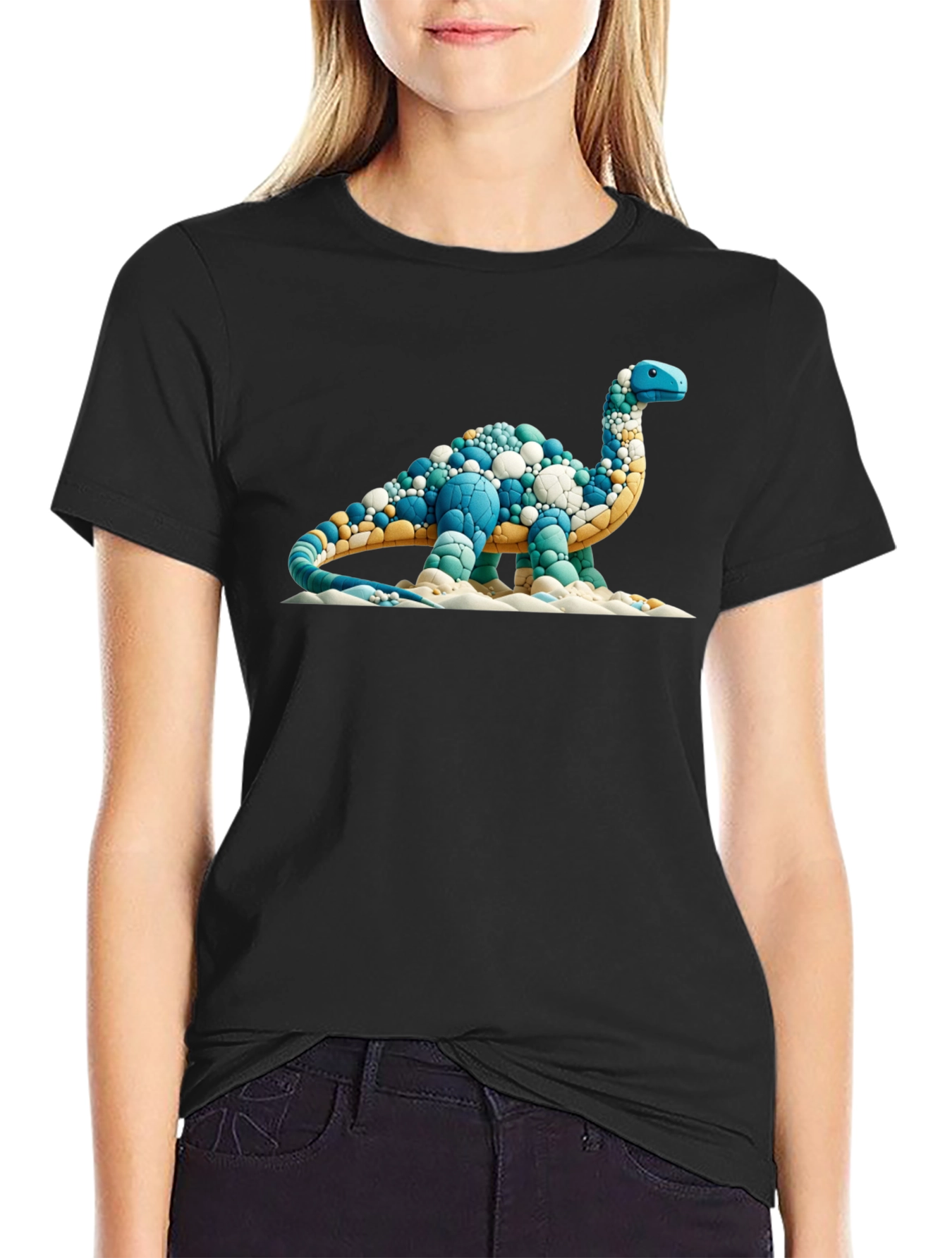 Dinosaur Graphic Tee - Unique Bubble Design