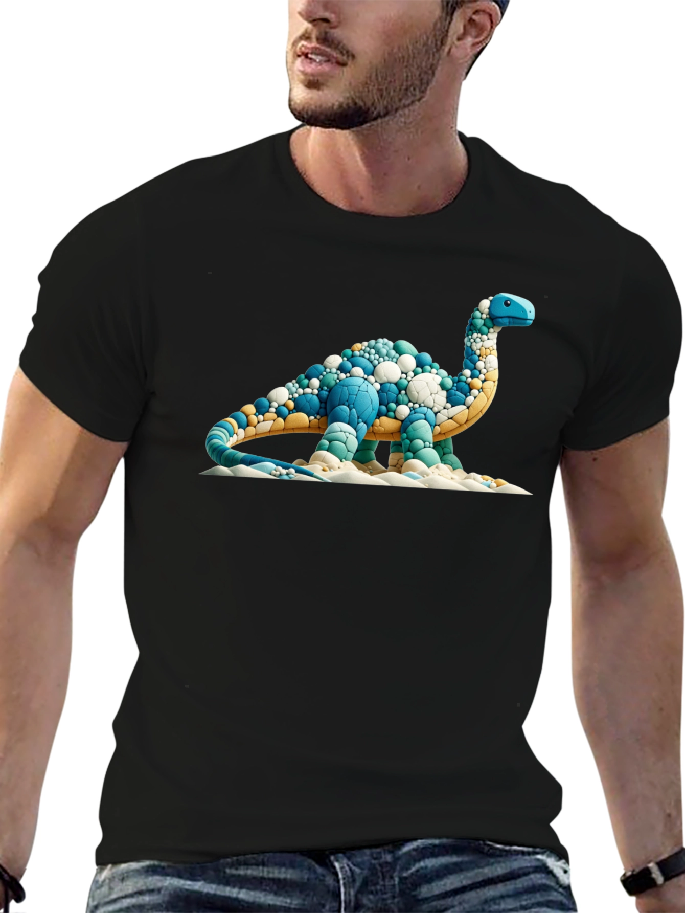 Dinosaur Graphic Tee - Unique Bubble Design