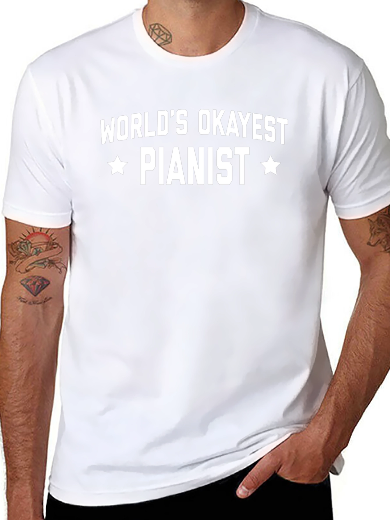Worlds Okayest Pianist Tee