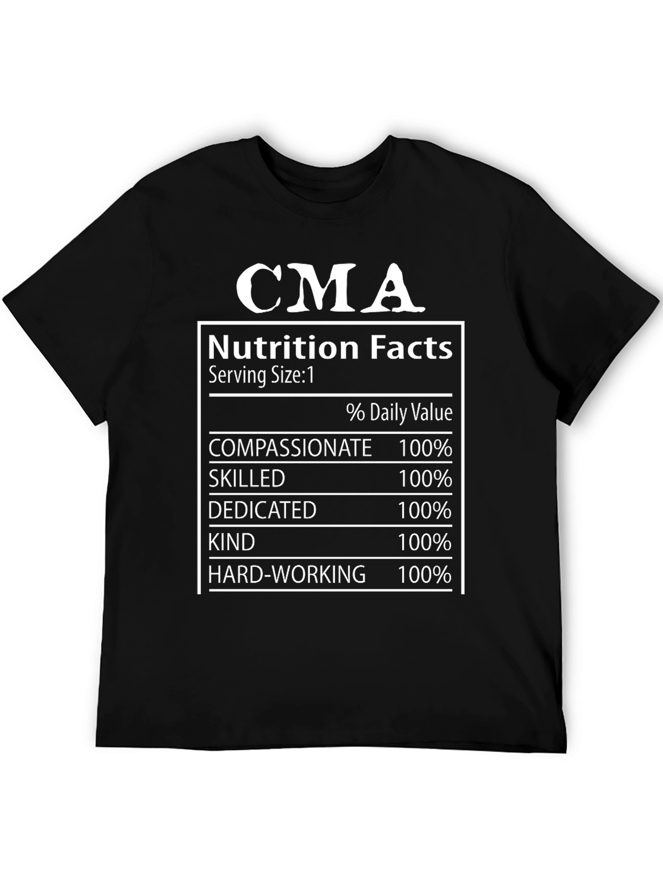 CMA Nutrition Facts T-Shirt