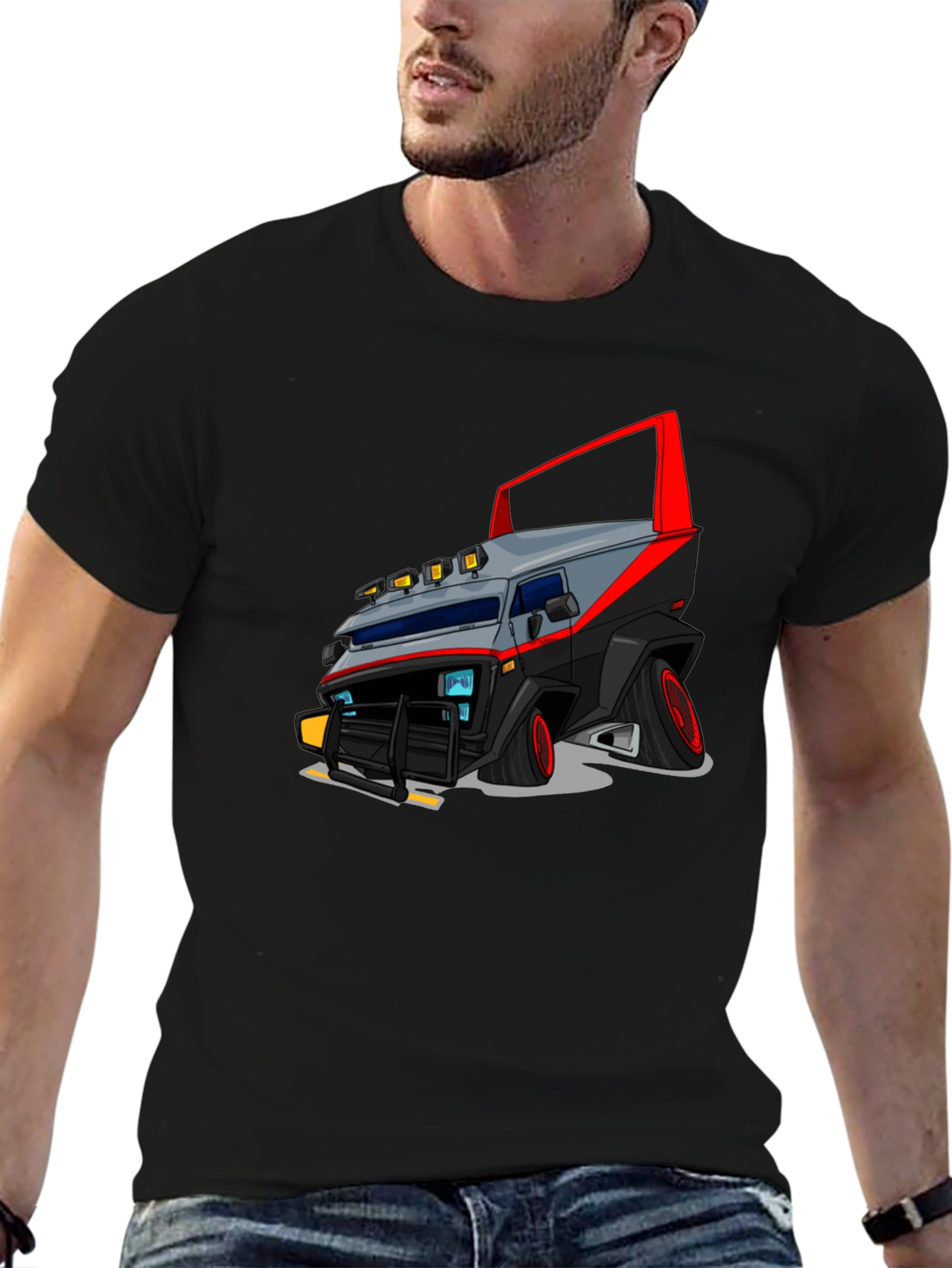 A-Team Van Graphic Black T-Shirt