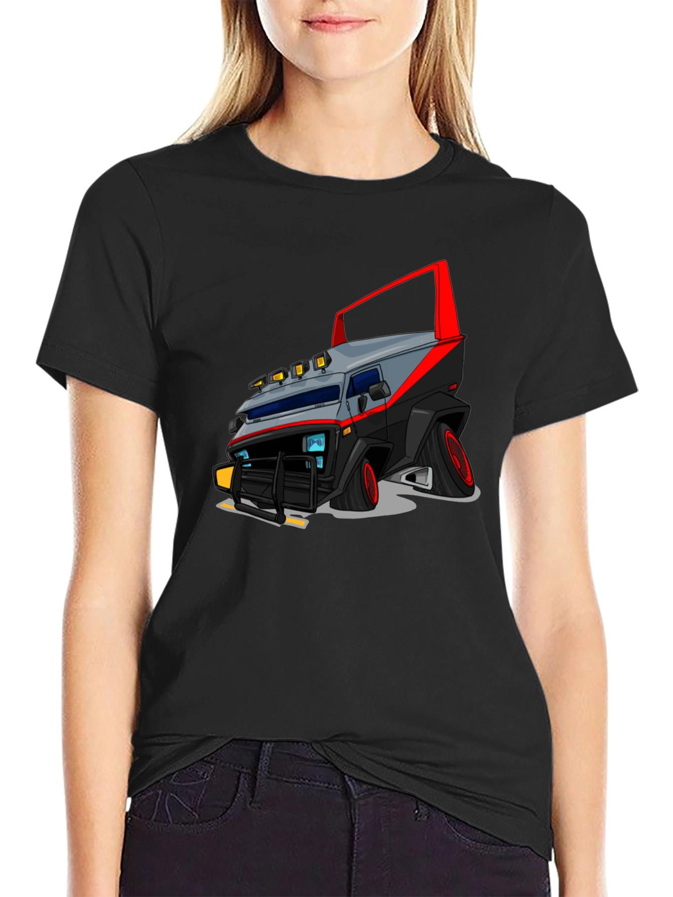 A-Team Van Graphic Black T-Shirt