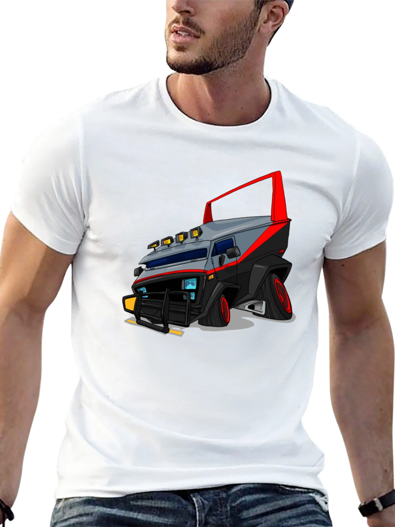 A-Team Van Graphic Black T-Shirt