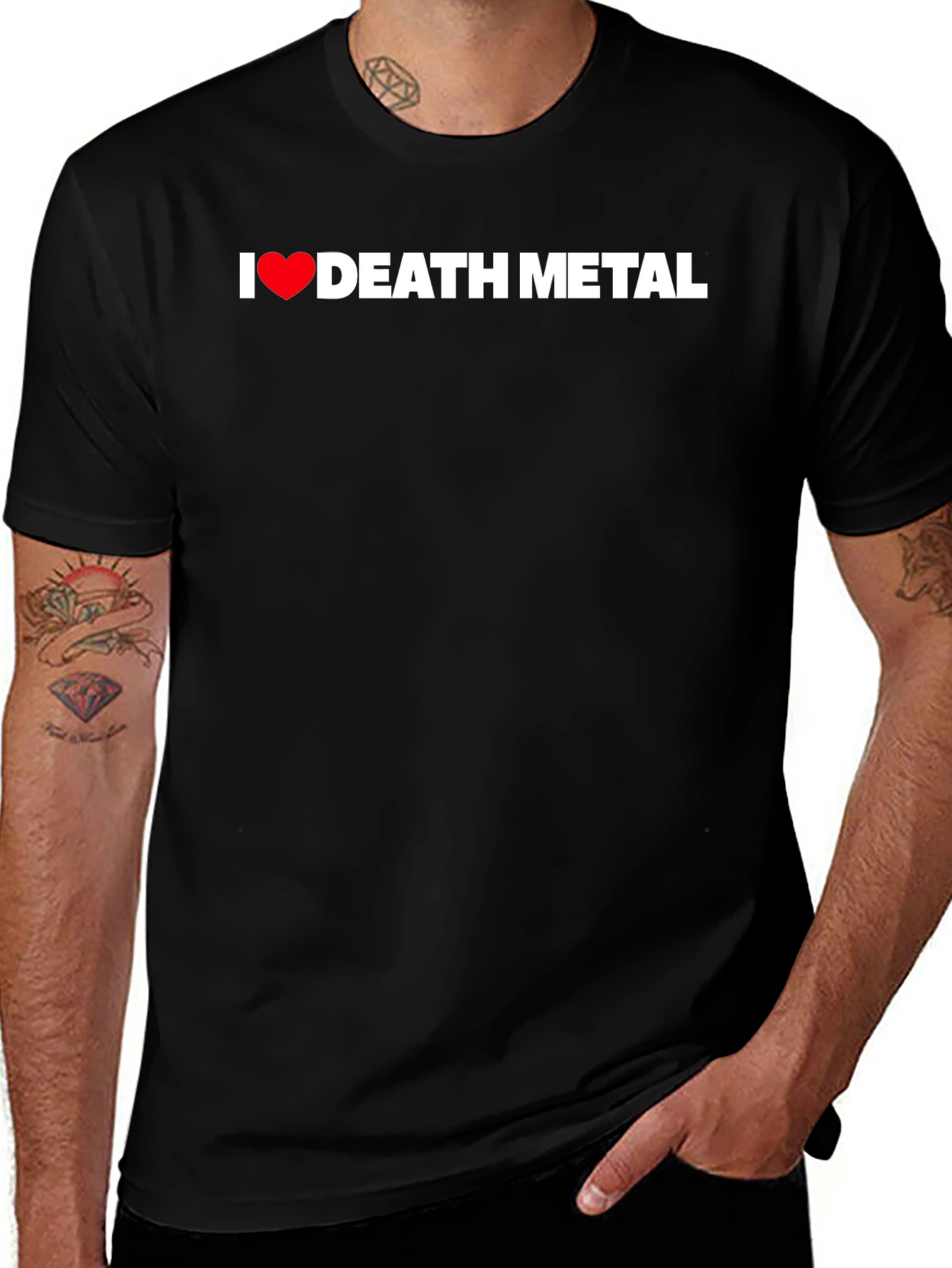 I Heart Death Metal Black T-Shirt