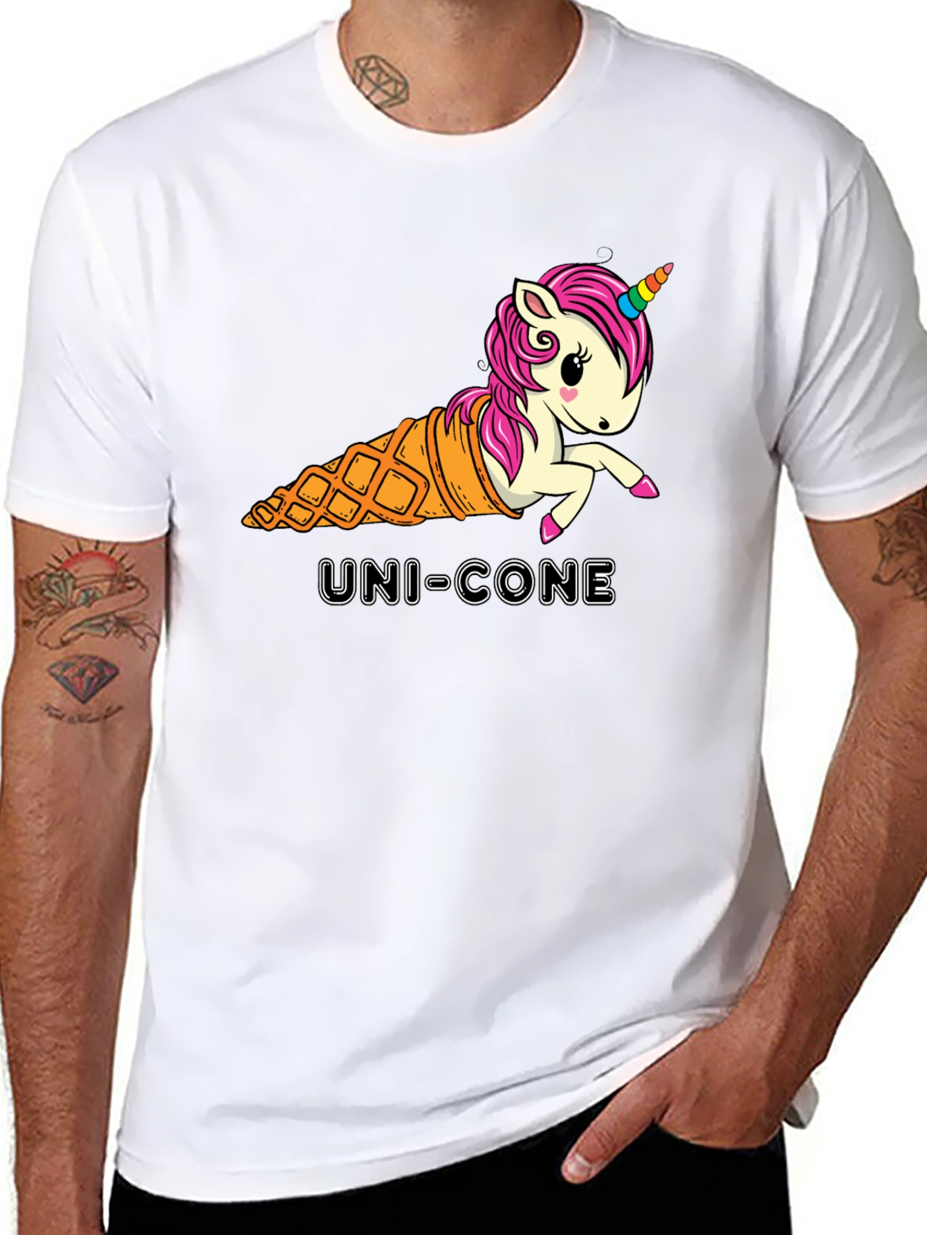 Uni-Cone Graphic T-Shirt - Unique Unisex Tee
