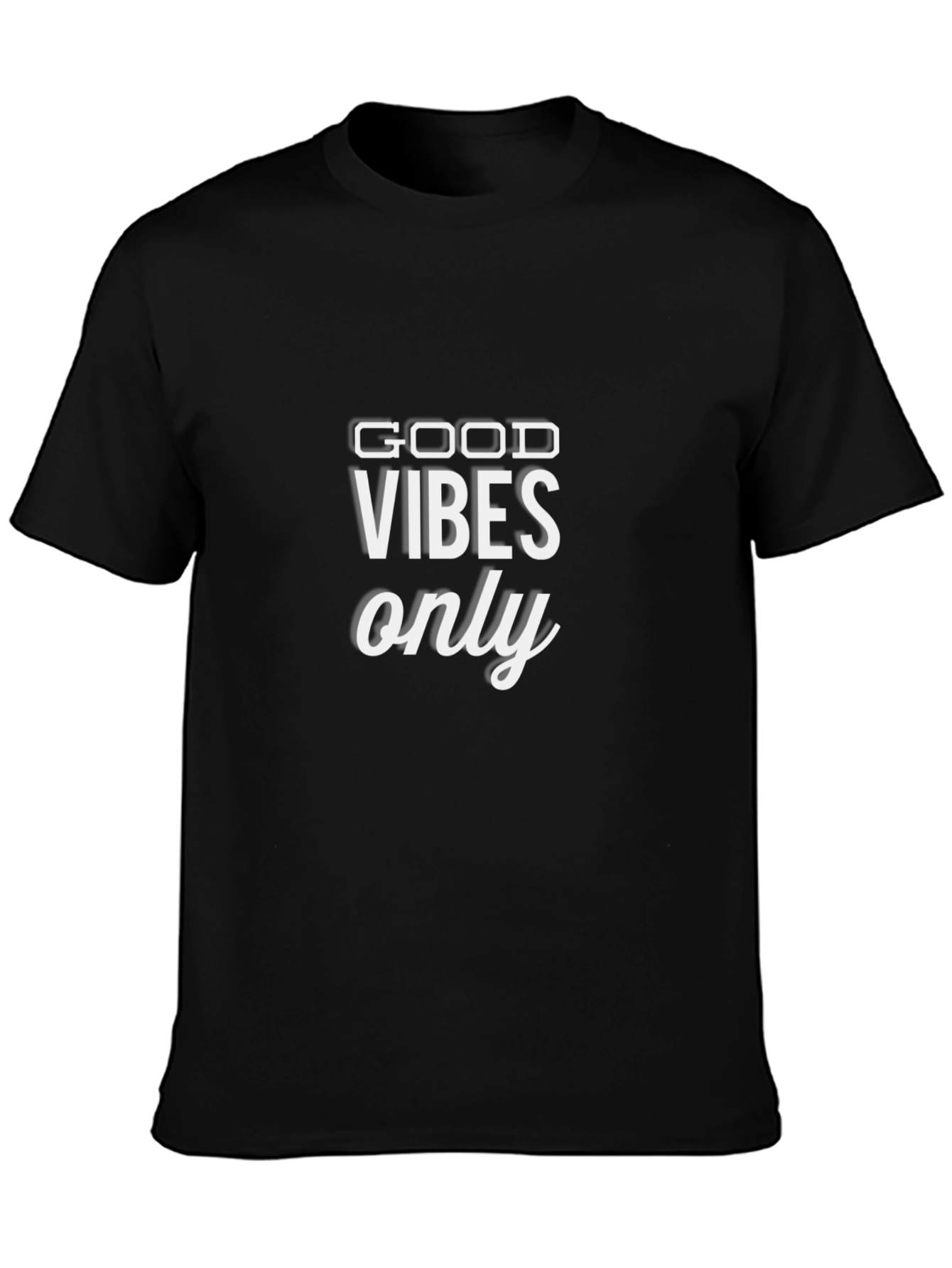 Good Vibes Only Black Tee