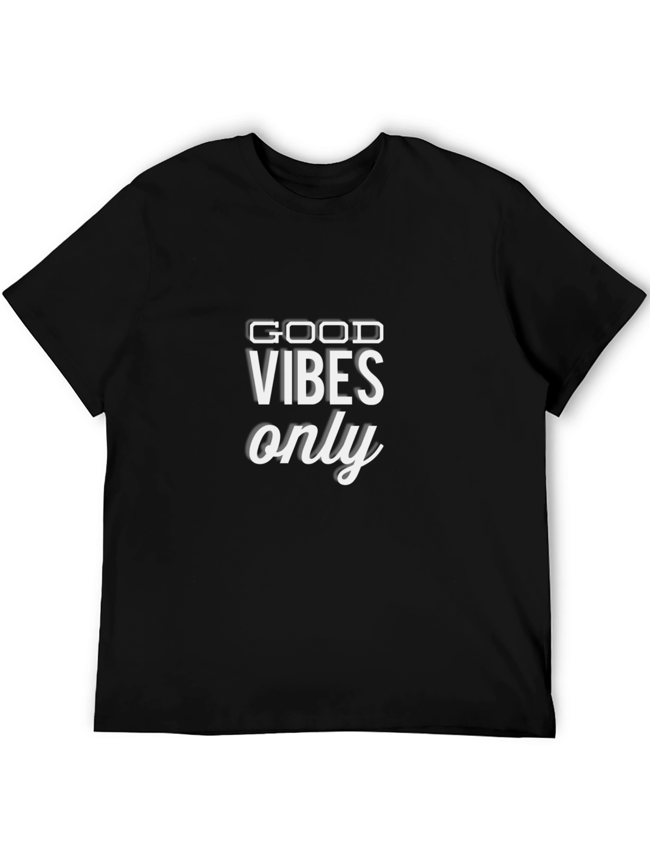 Good Vibes Only Black Tee