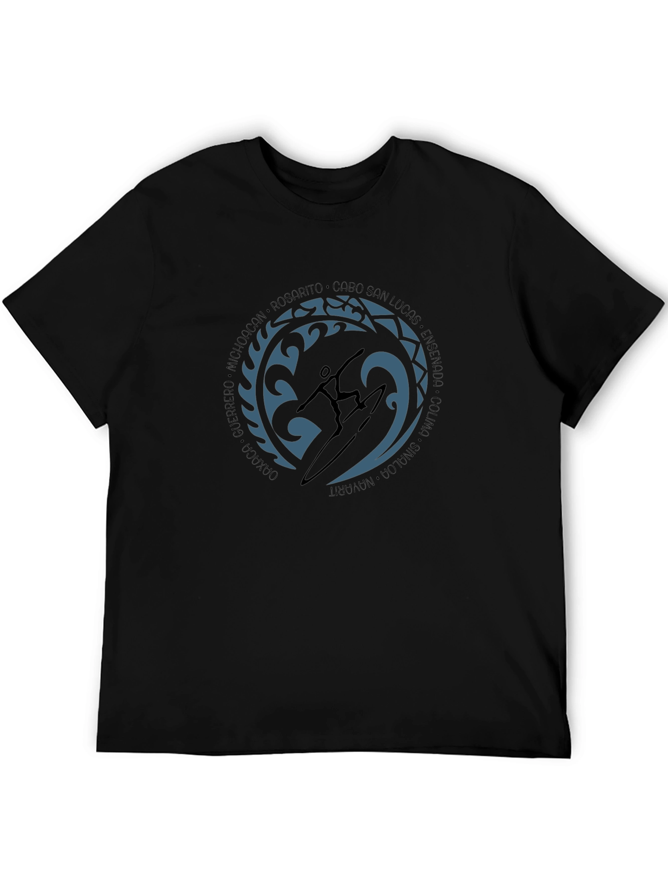 Surfer Graphic T-Shirt - Coastal Mexico Surf Trip Tee