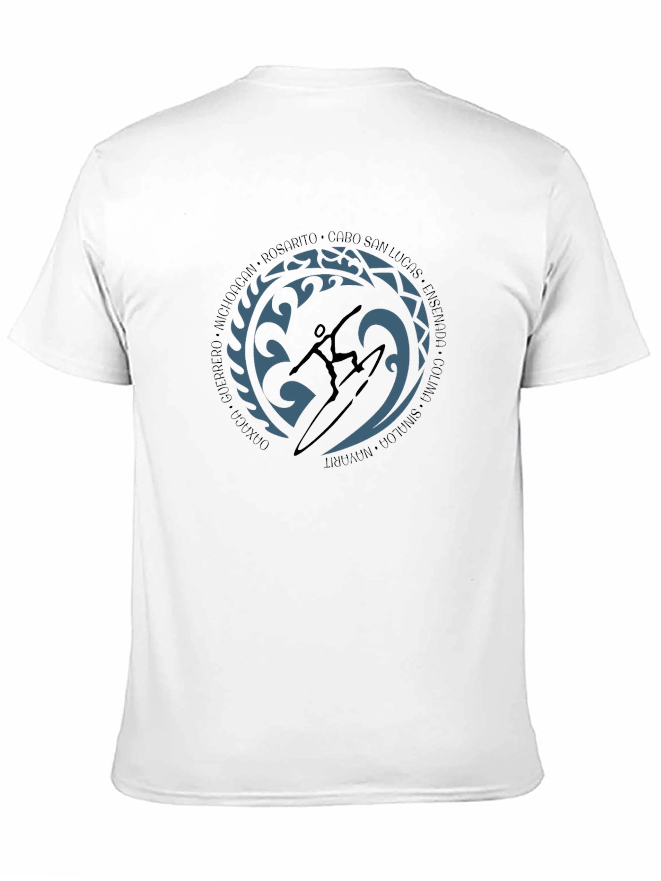 Surfer Graphic T-Shirt - Coastal Mexico Surf Trip Tee