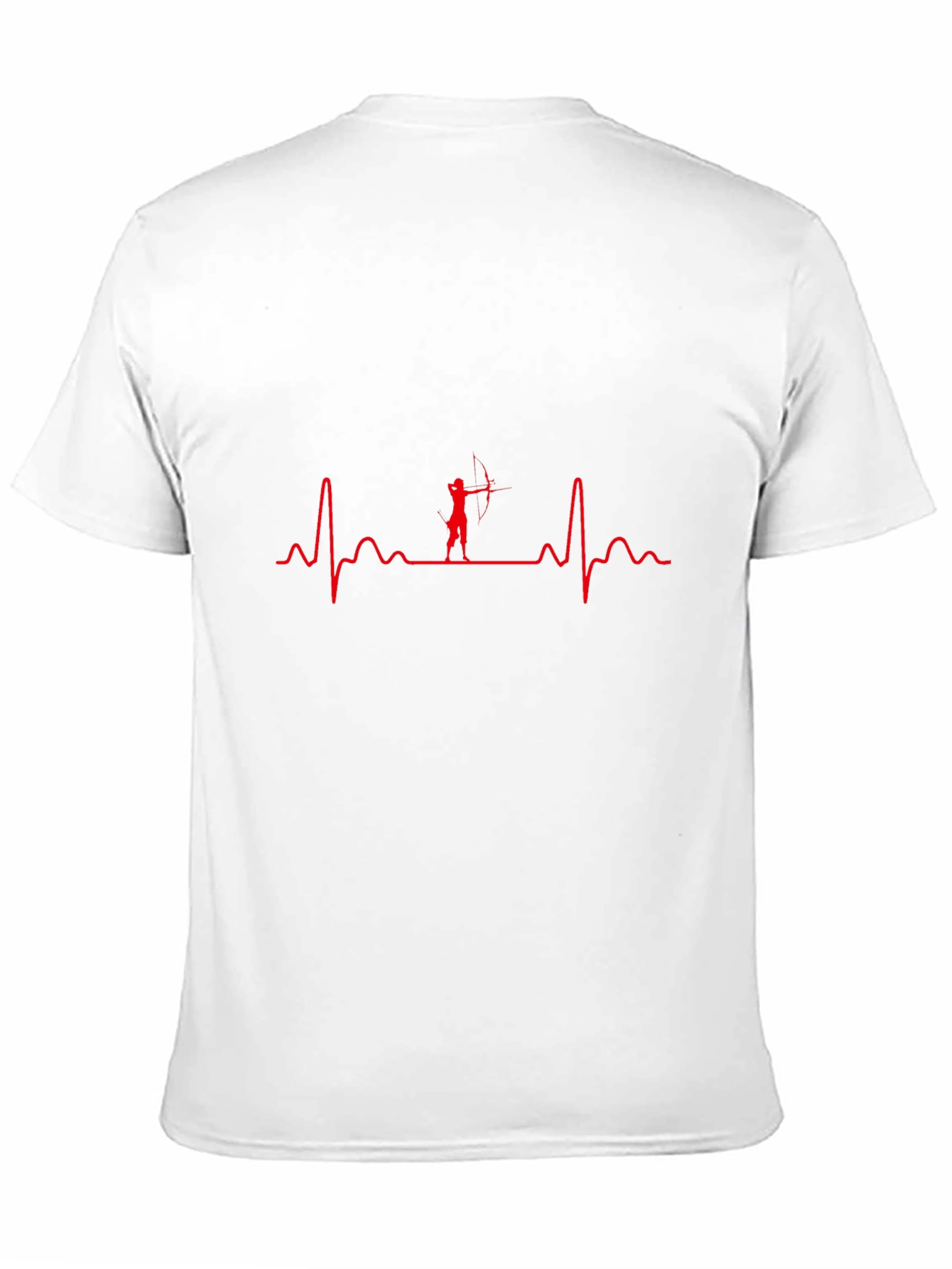Archery Heartbeat T-Shirt - Black Cotton Graphic Tee