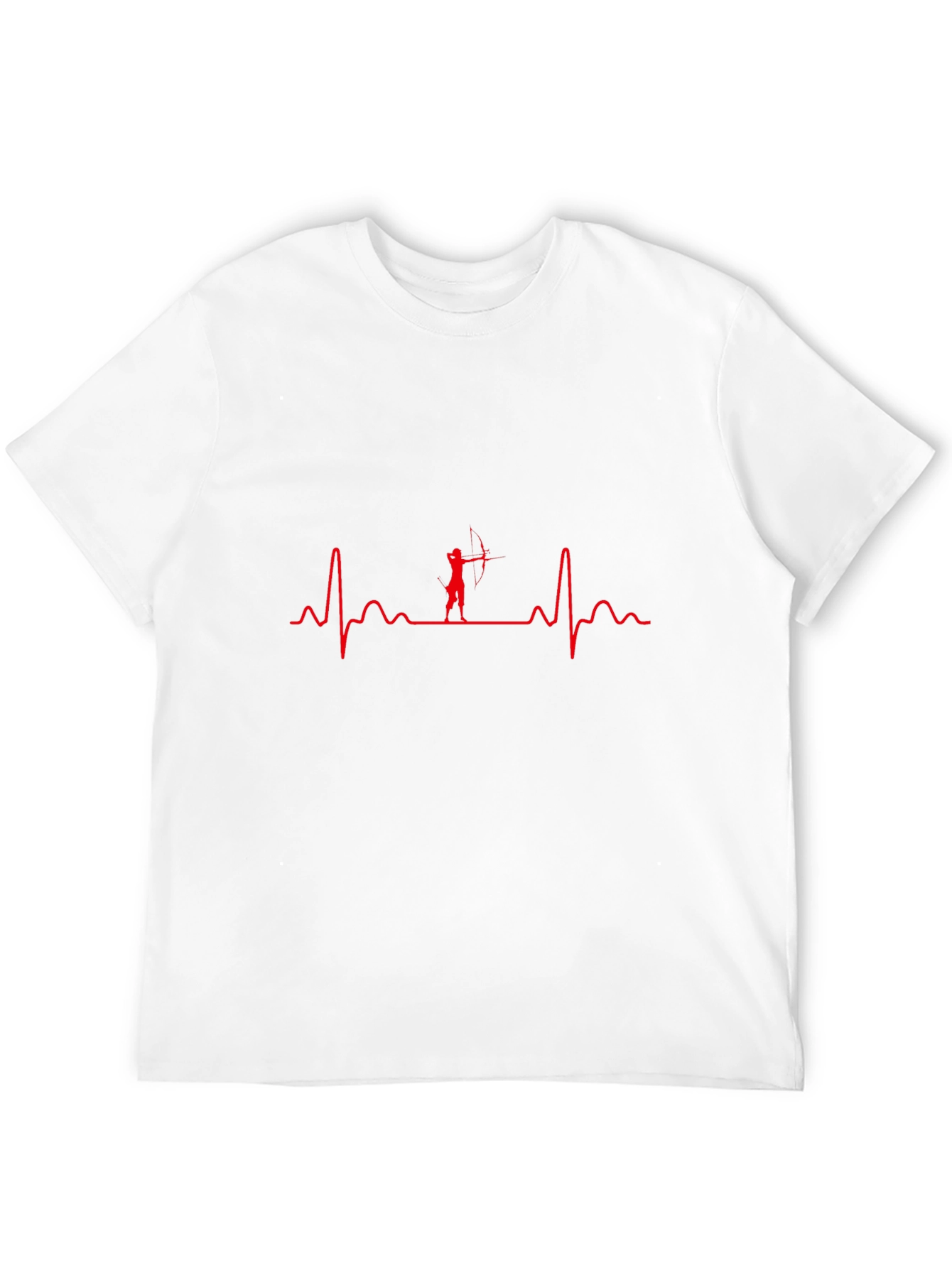 Archery Heartbeat T-Shirt - Black Cotton Graphic Tee