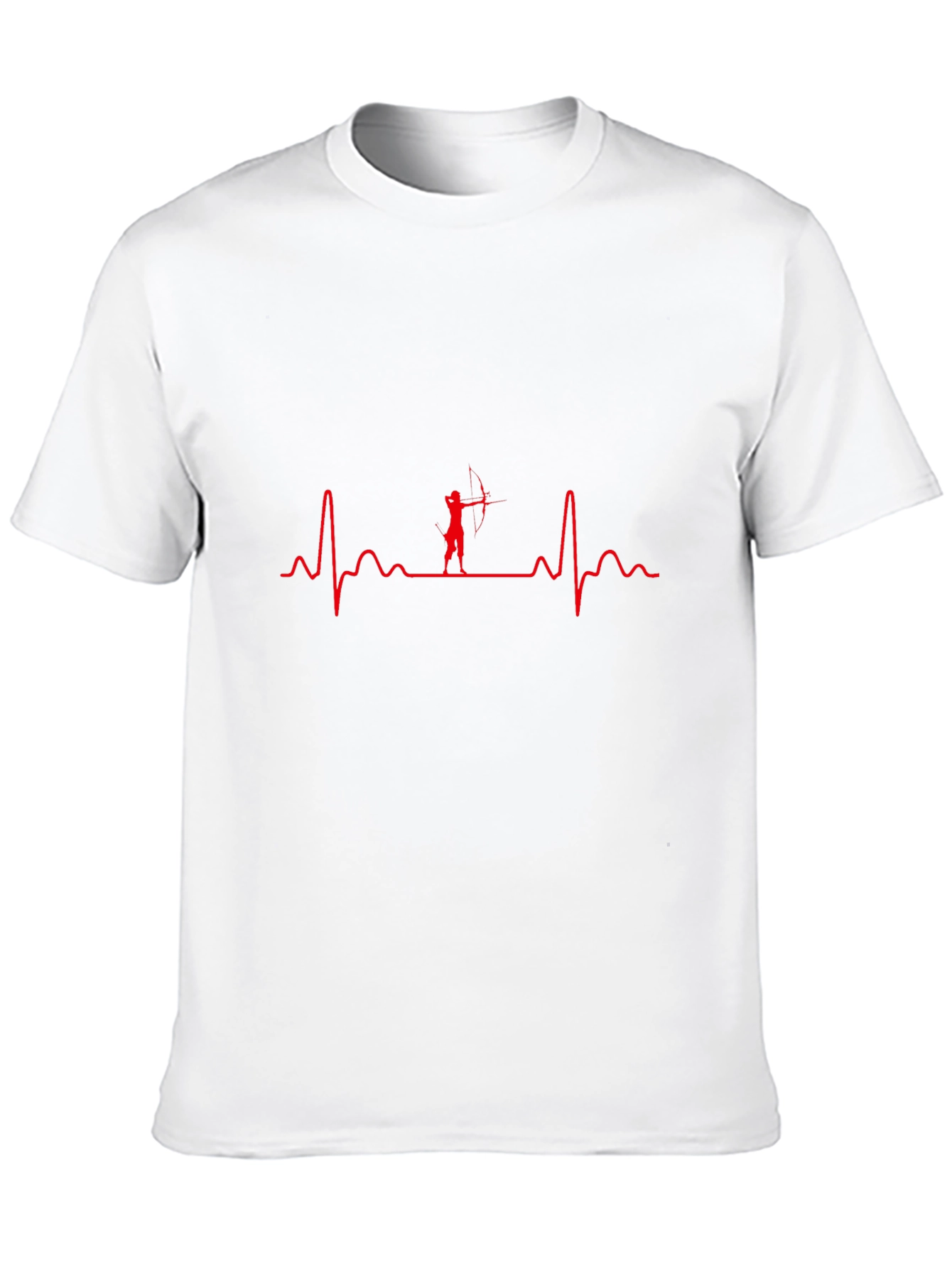 Archery Heartbeat T-Shirt - Black Cotton Graphic Tee