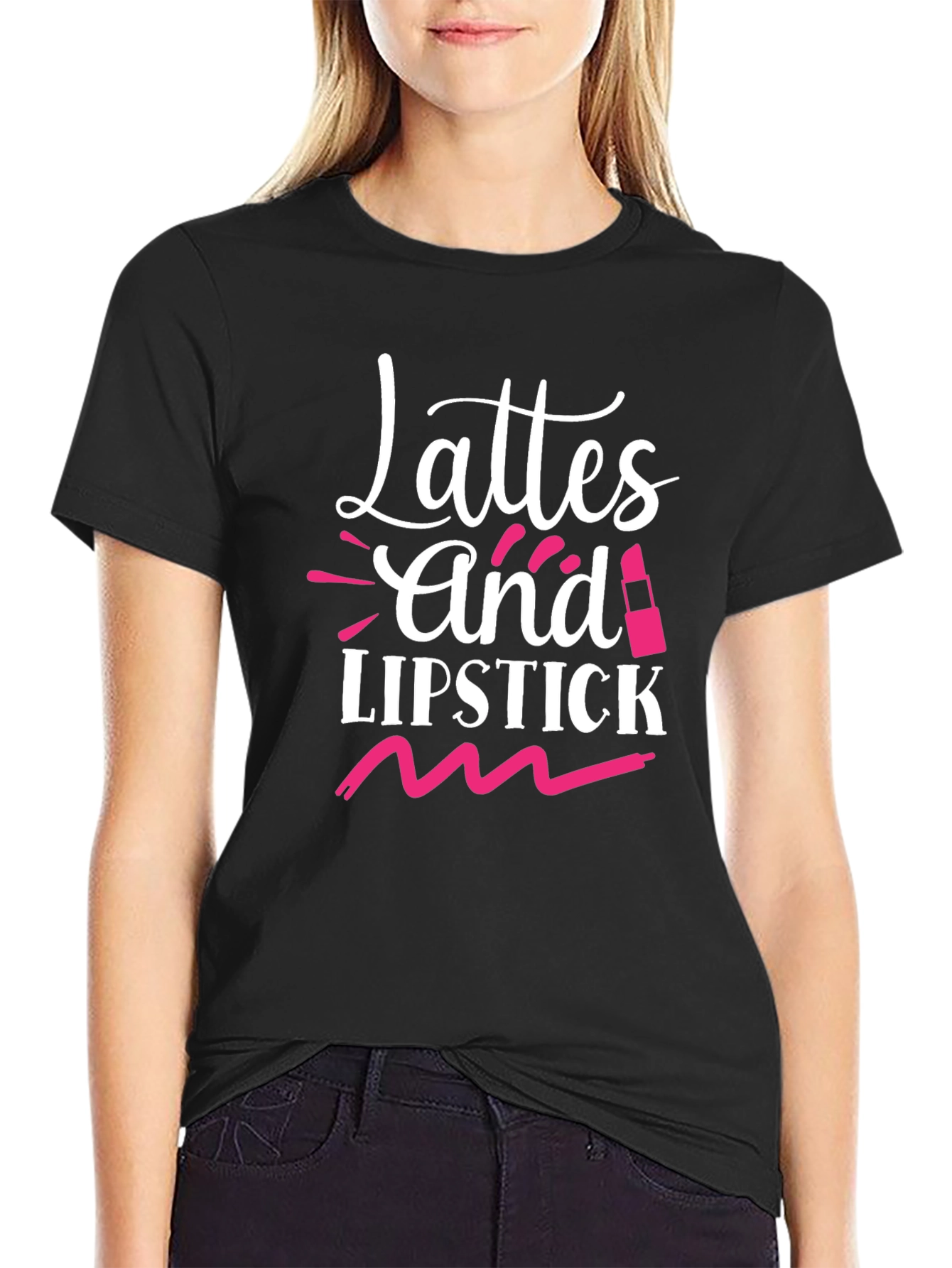 Latte & Lipstick Graphic Tee