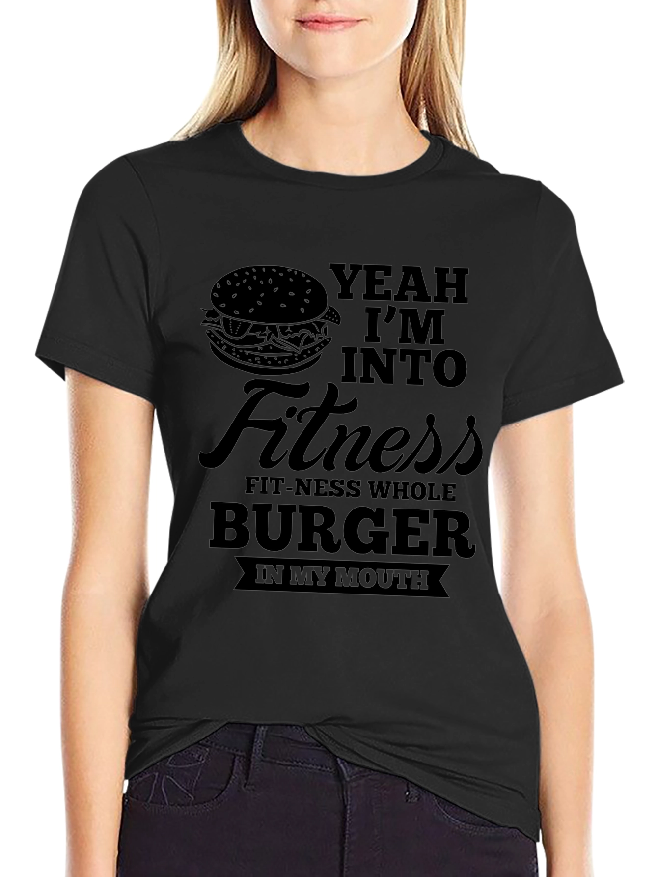 Yeah Im Into Fitness Burger T-Shirt