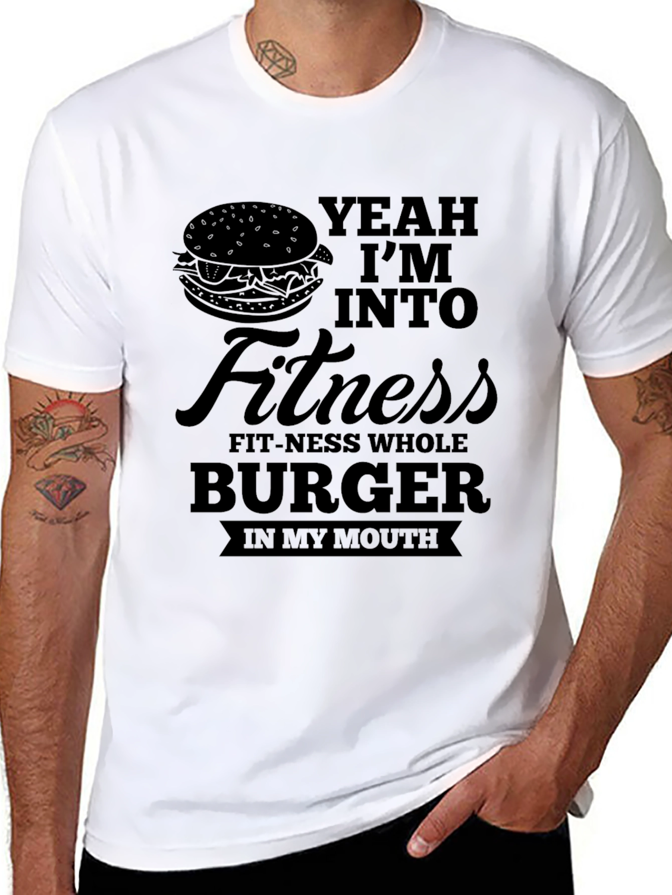 Yeah Im Into Fitness Burger T-Shirt