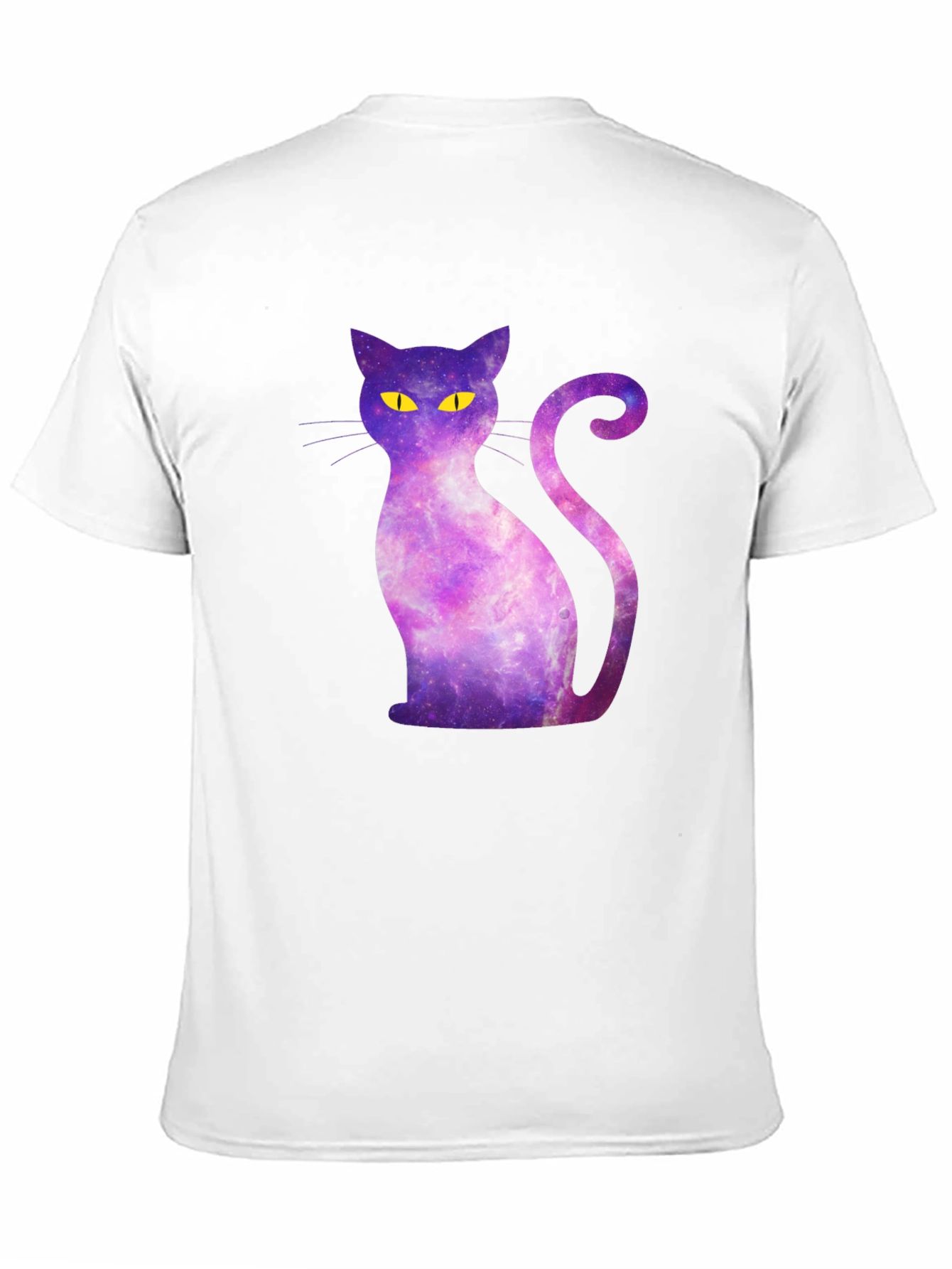 Galaxy Cat Graphic Tee - Mens Black T-Shirt